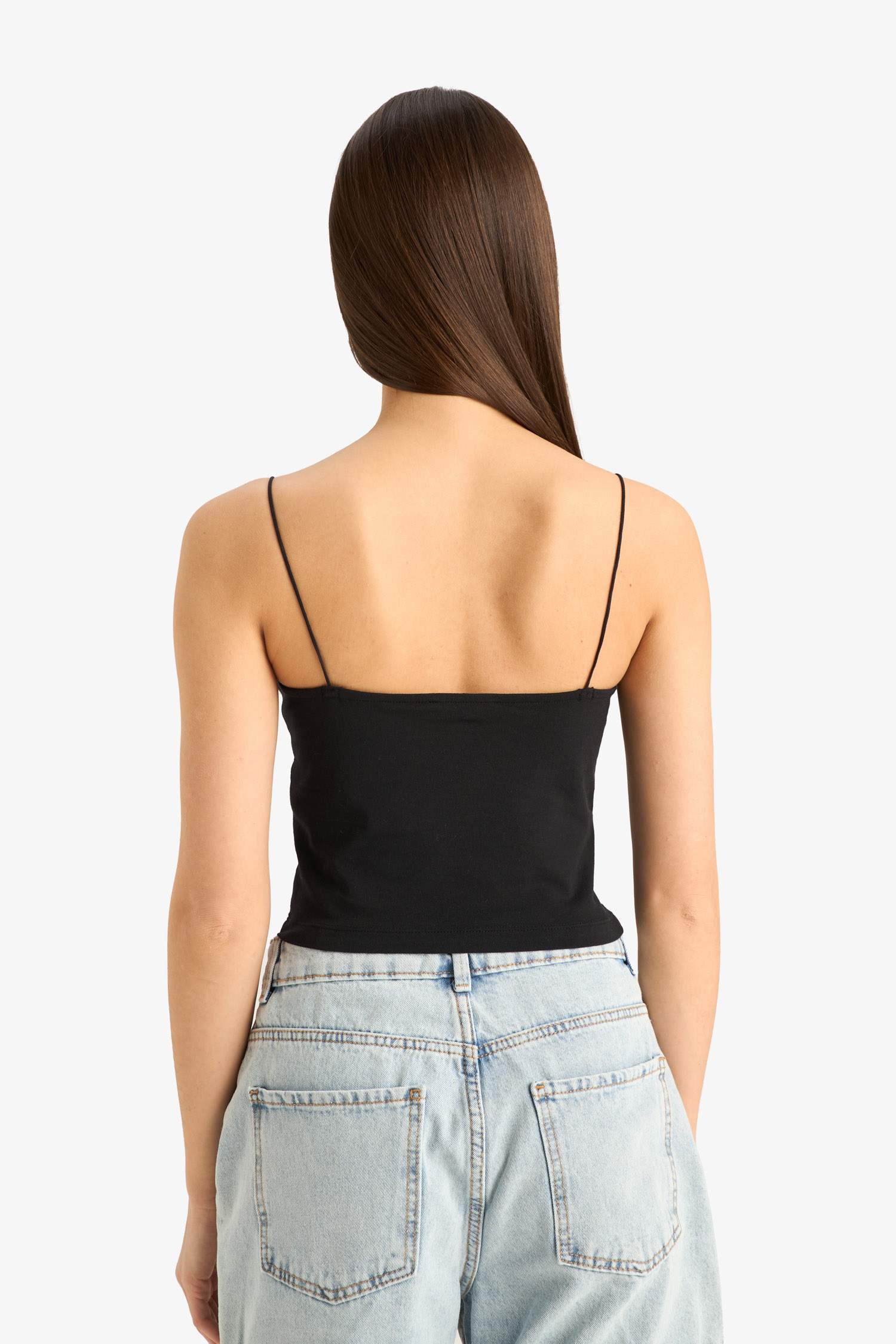 Débardeur slim à col rond