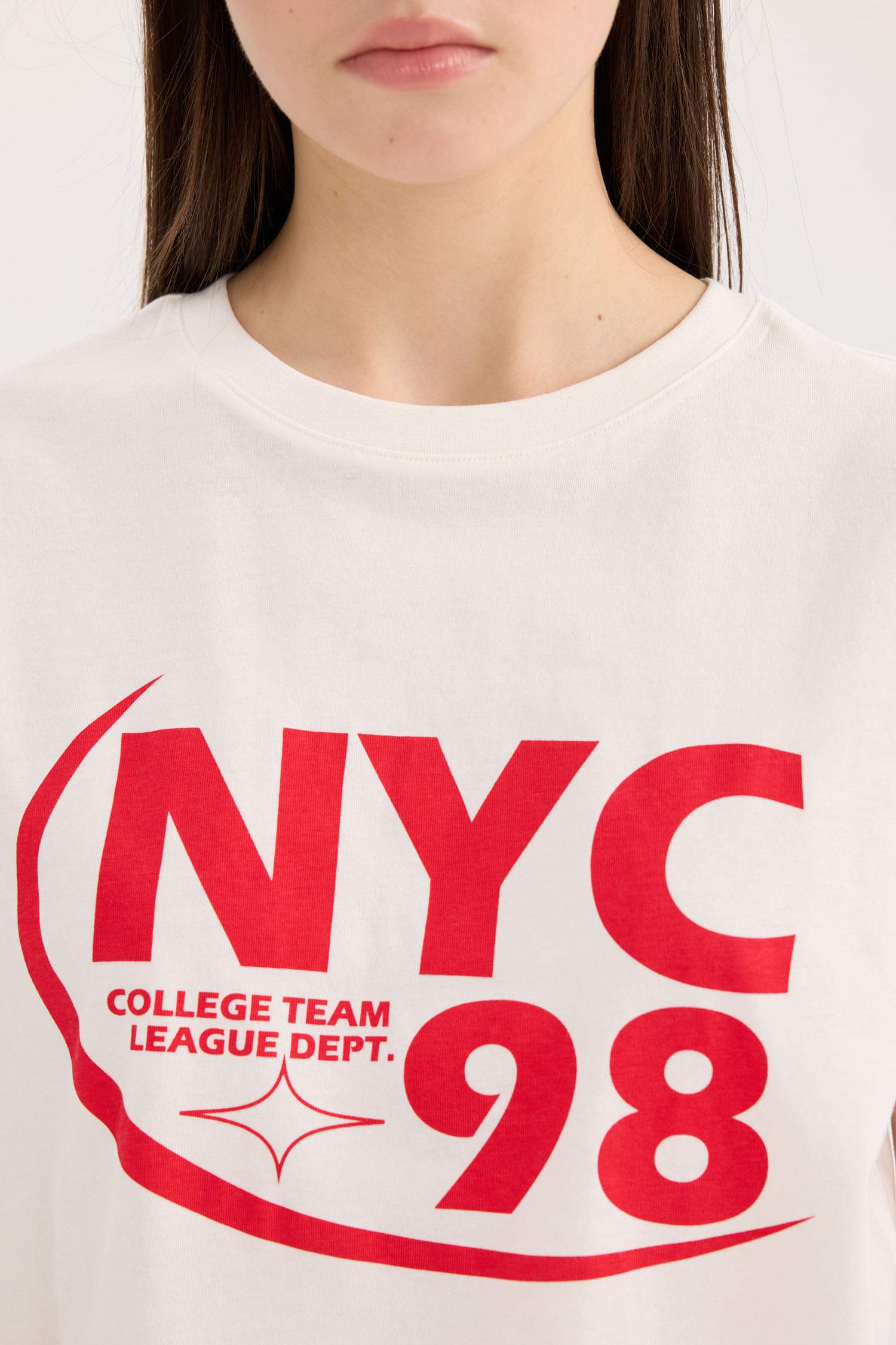 تيشيرت نص ردن قصة عادية بياخة مستديرة