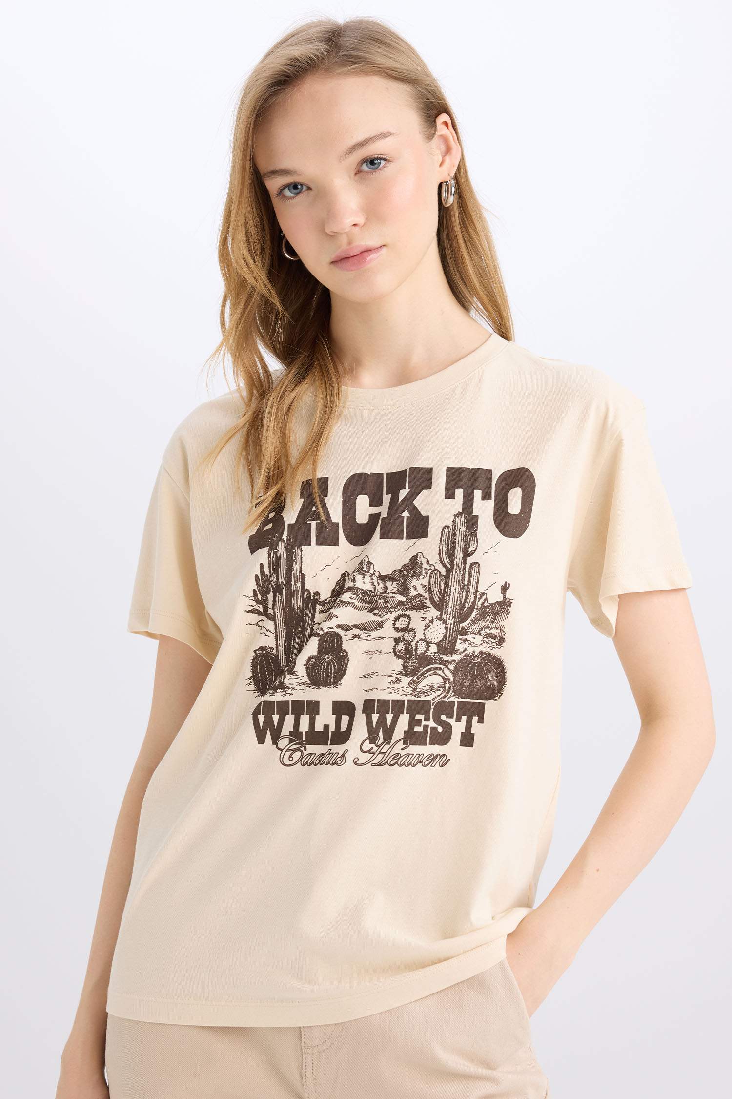 Regular Fit Crew Neck Printed T-Shirt