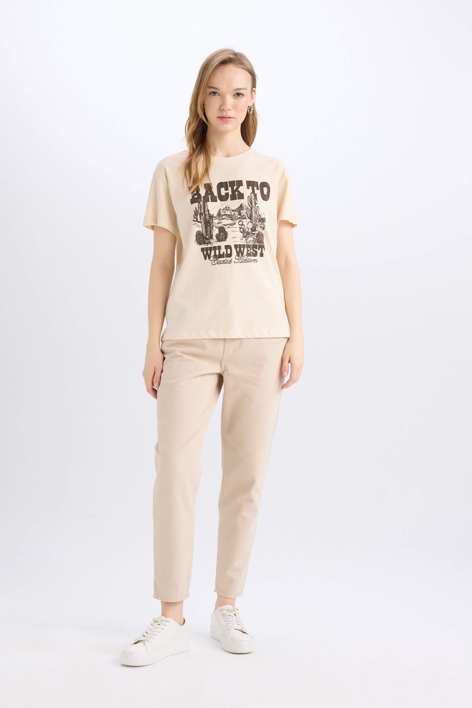 Regular Fit Crew Neck Printed T-Shirt