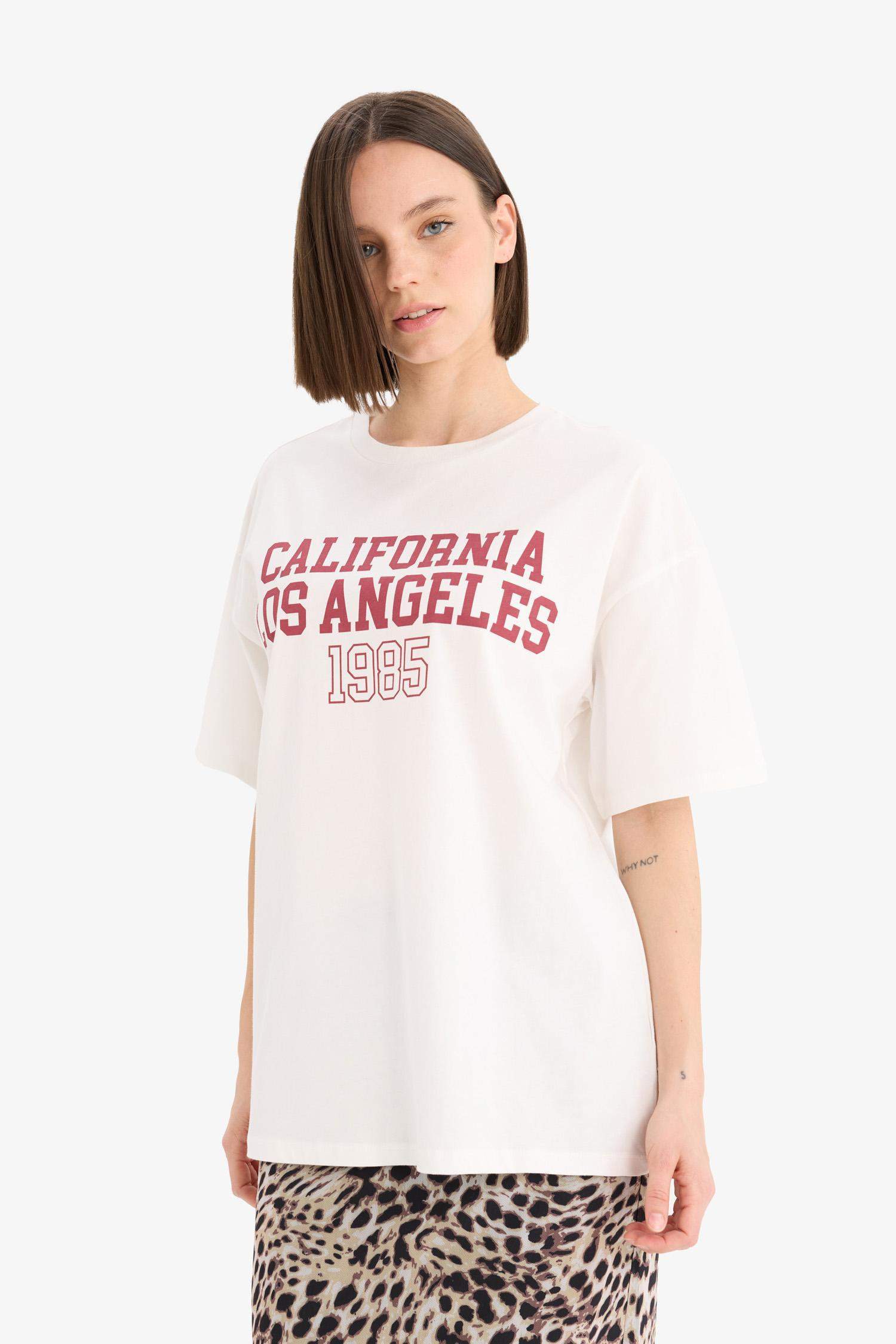 Oversize Fit Crew Neck Short Sleeve T-Shirt