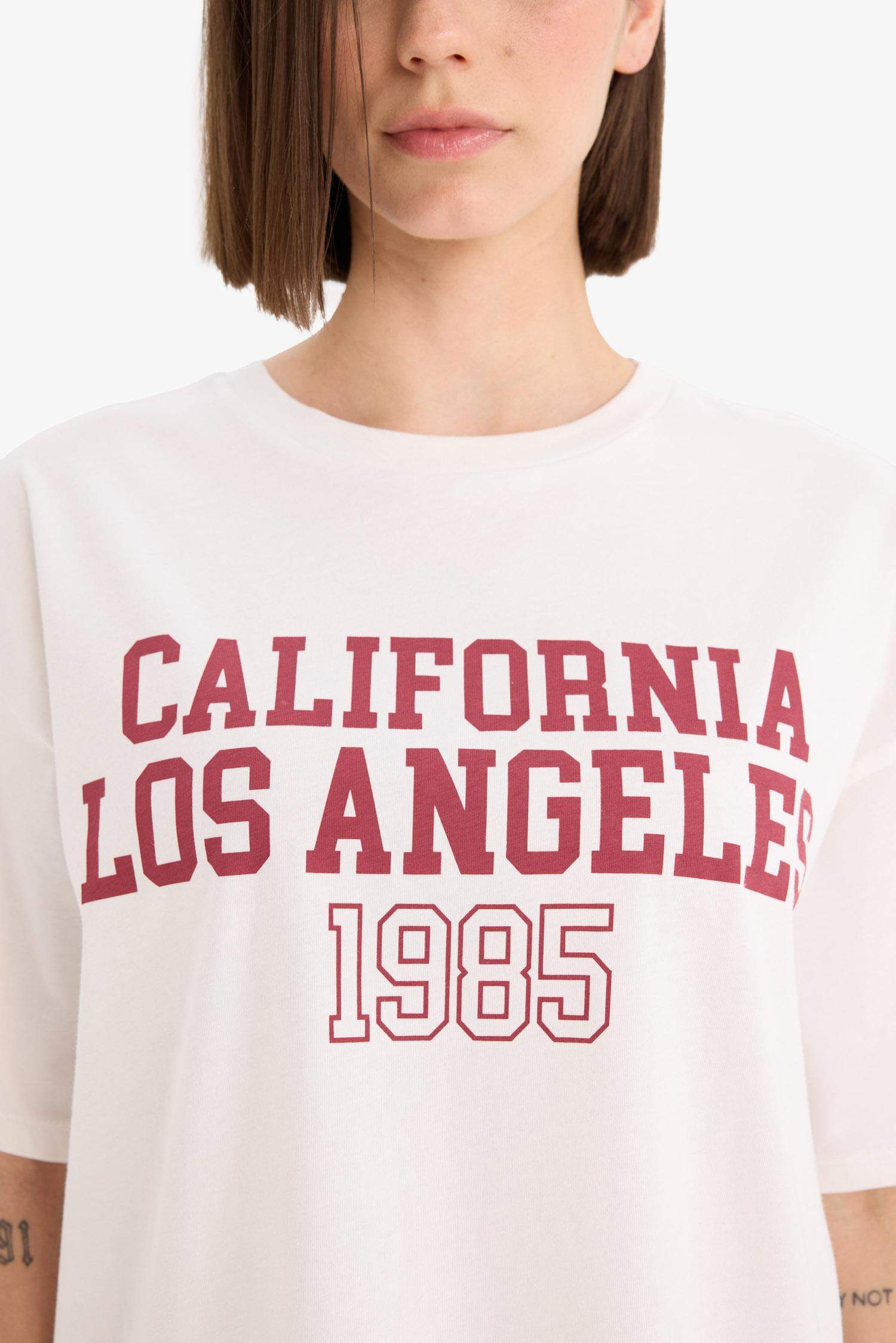 Oversize Fit Crew Neck Short Sleeve T-Shirt