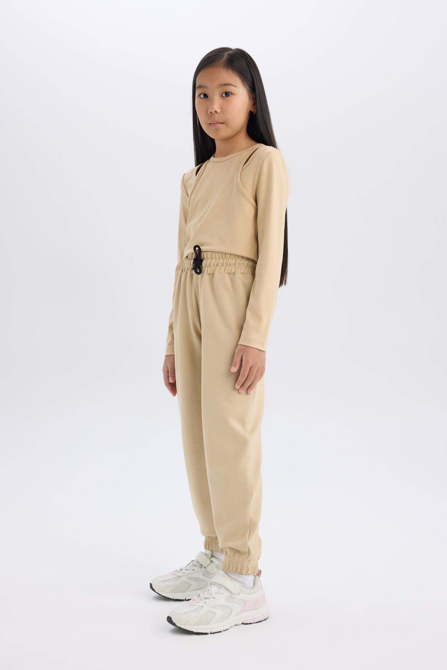 سروال بنات جوجر فيت بجيوب