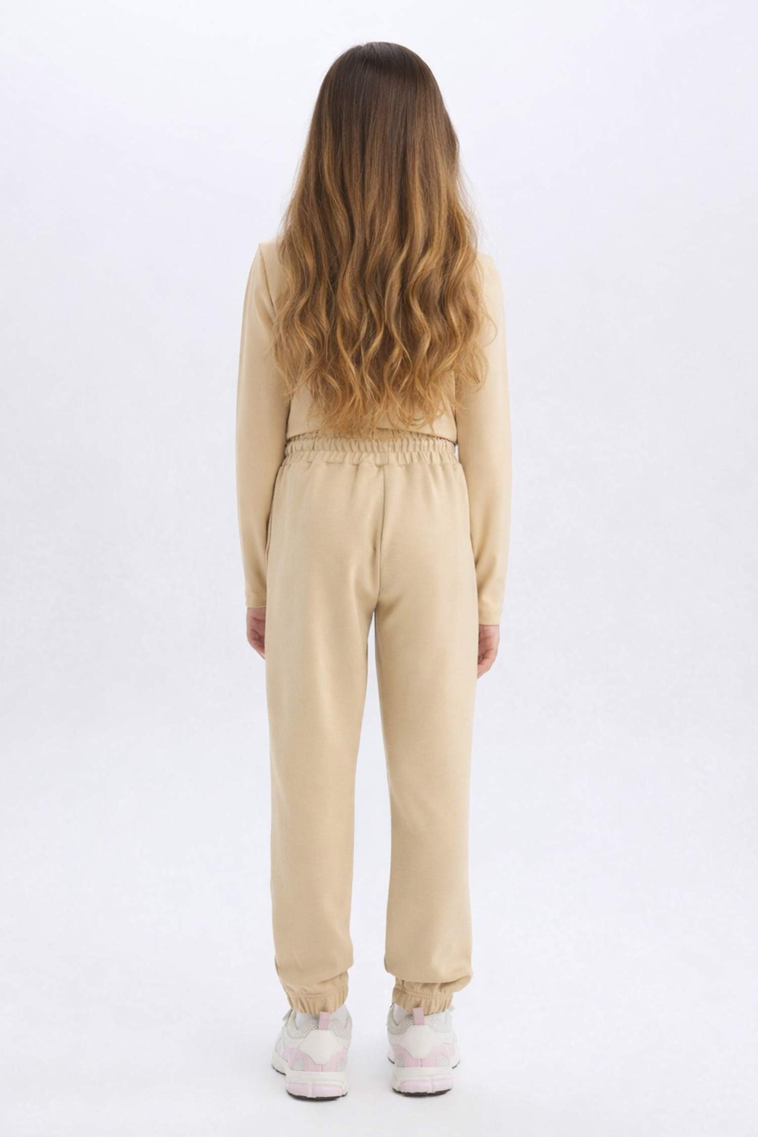 بنطلون بجامة رياضي بناتي جوجر بجيب