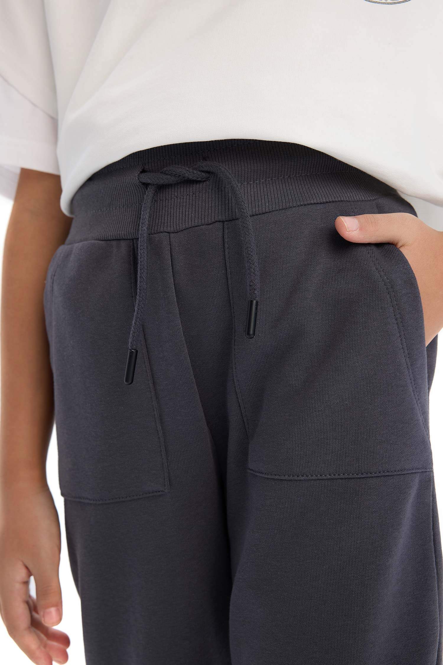 Kız Çocuk  Beli Lastikli Jogger Eşofman Altı