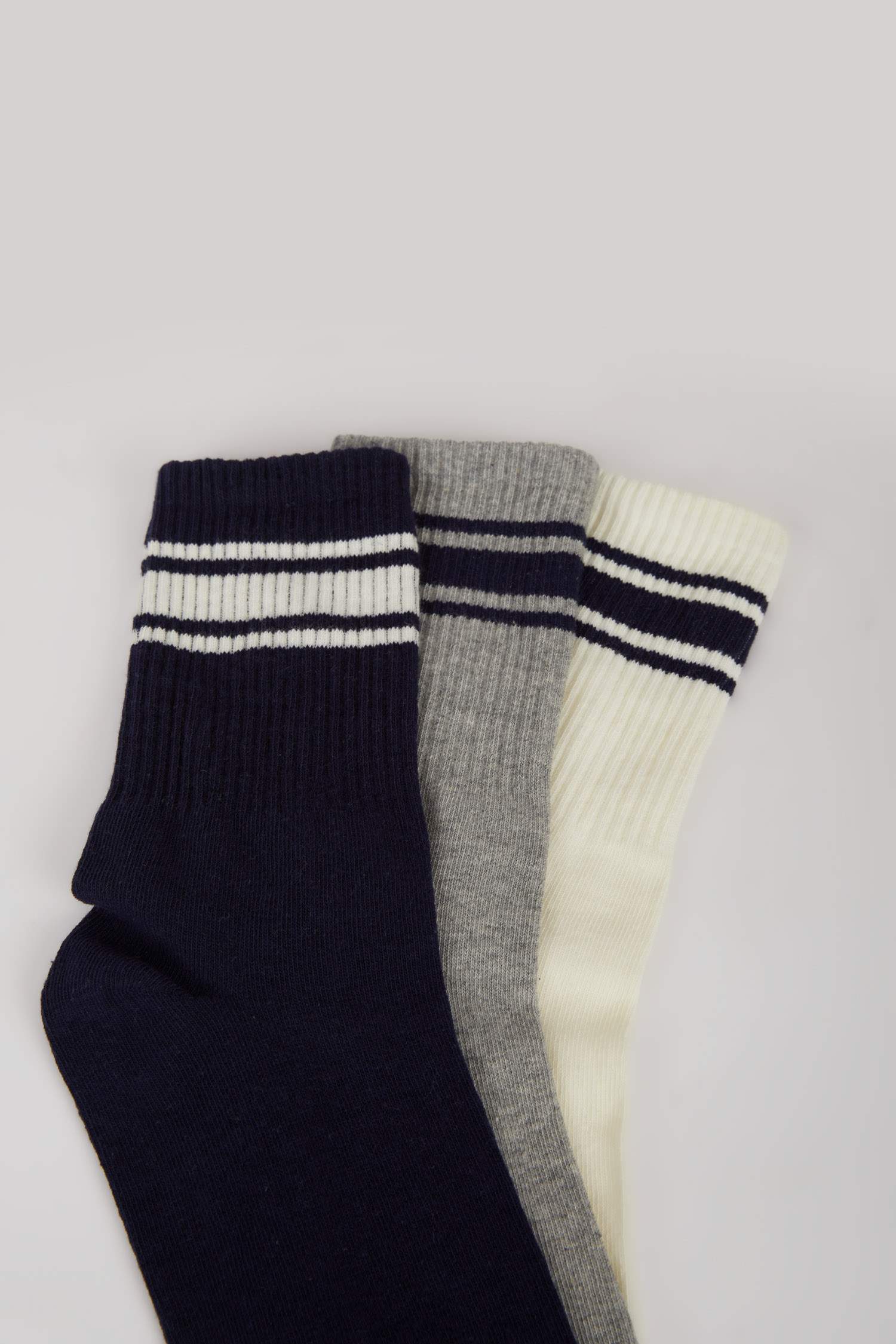 Мужские 3 пары хлопковых носков с комфортной резинкой