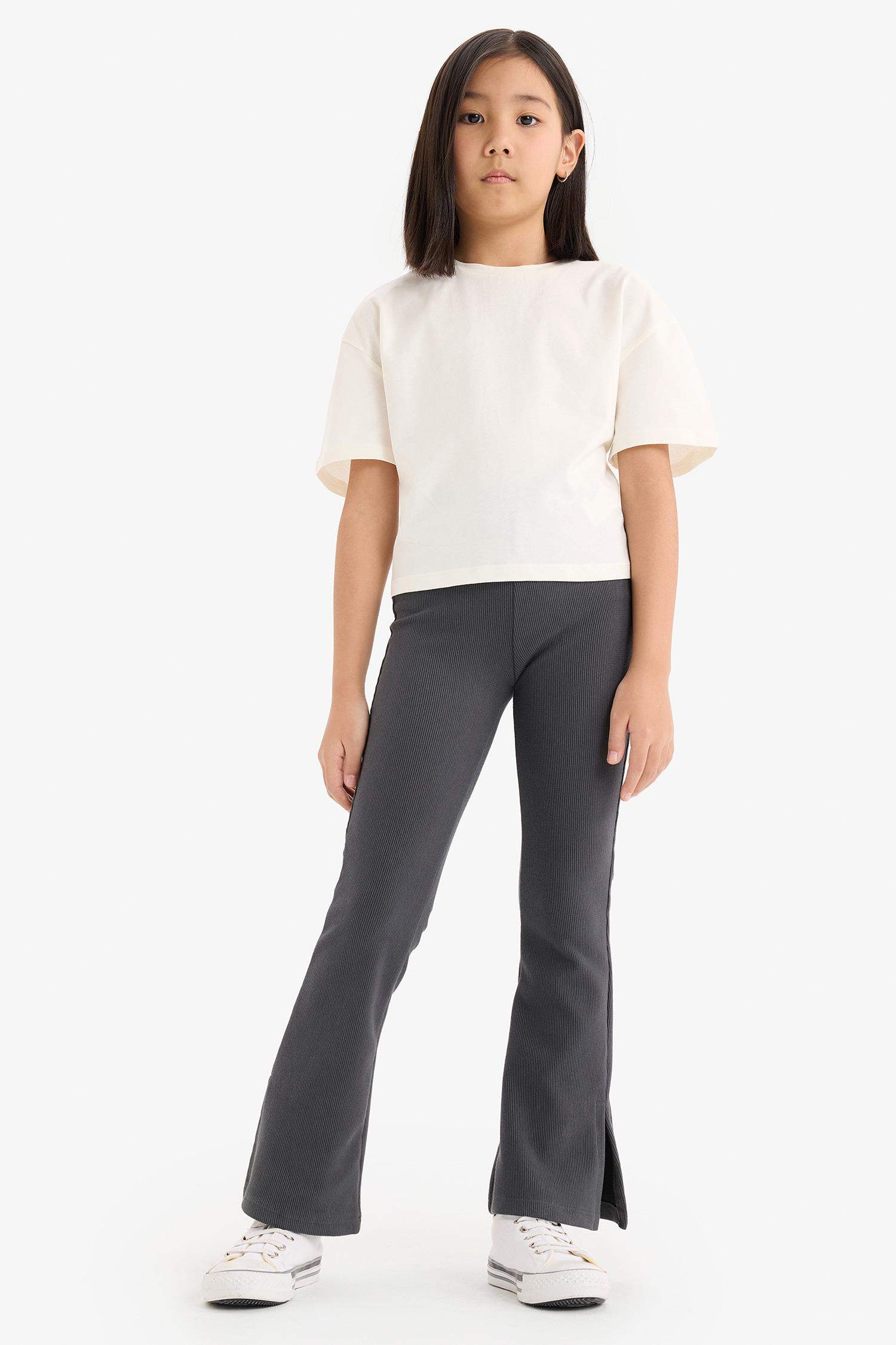 Girl Ribbed Camisole Spanish Leg Long Leggings