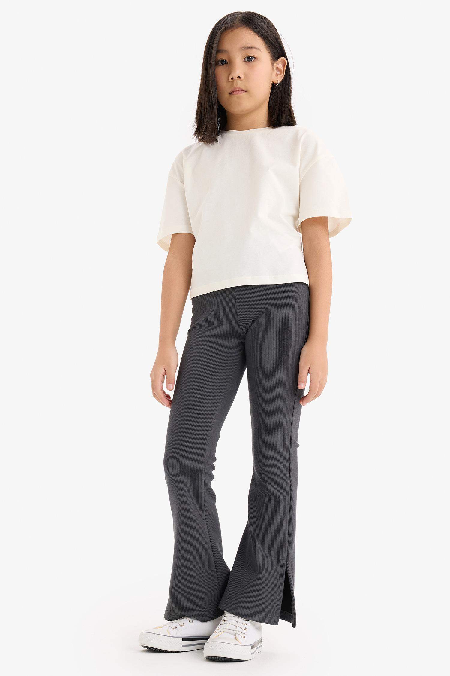 Girl Ribbed Camisole Spanish Leg Long Leggings