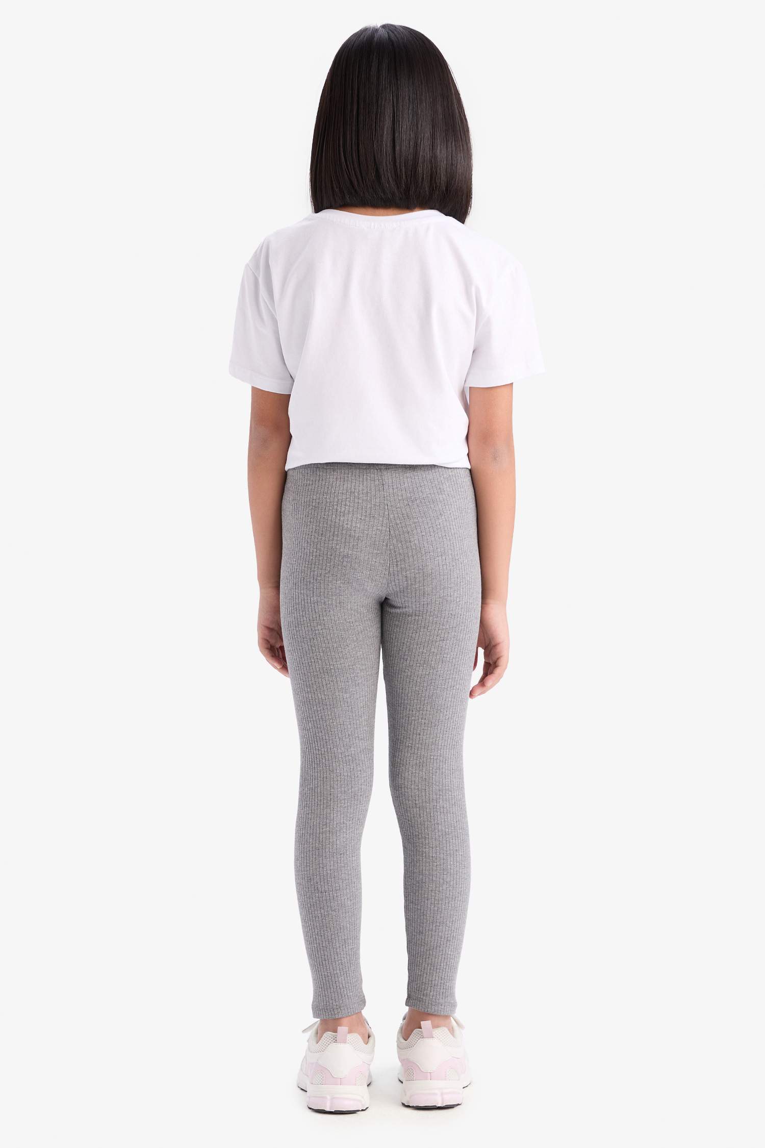 Детские длинные леггинсы из рубчатого кашкорсе