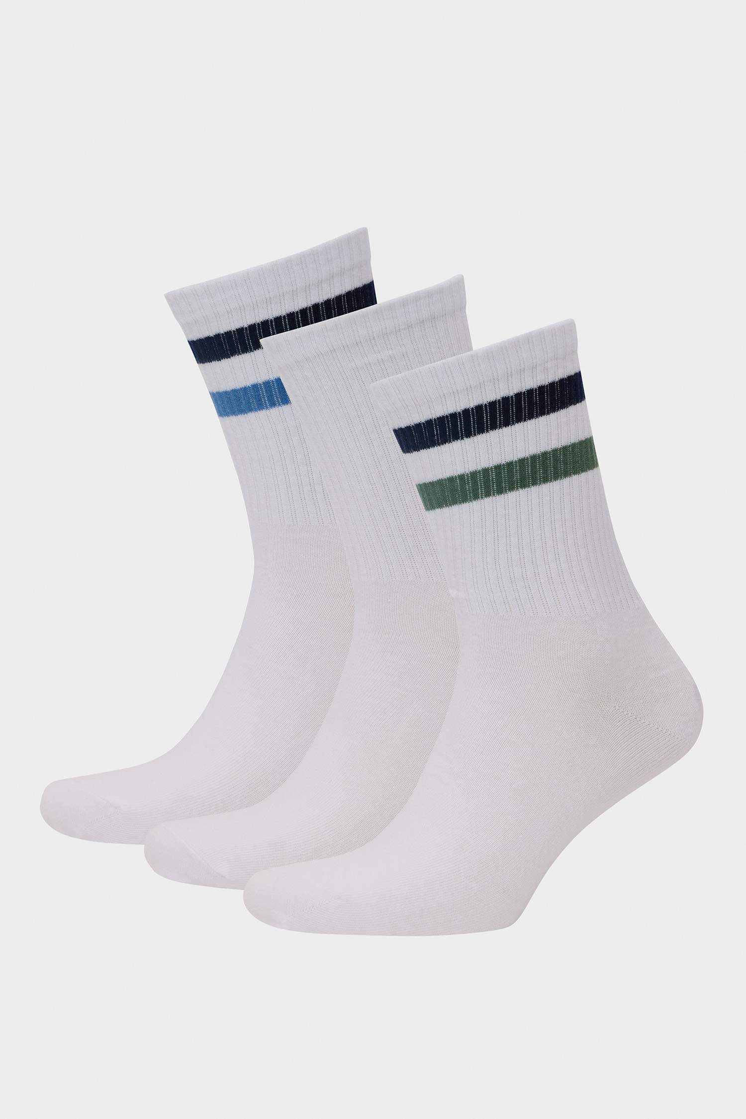 Lot de 3 paires de Chaussettes longues en coton pour homme