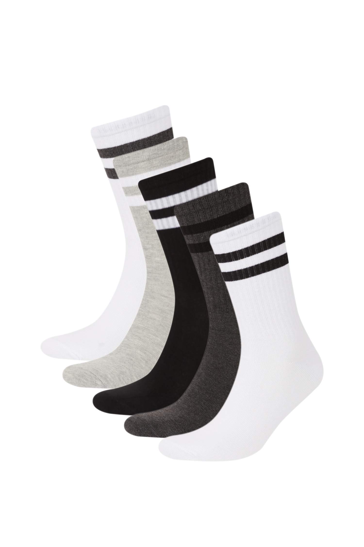 Lot de 5 paires de Chaussettes longues en coton pour homme