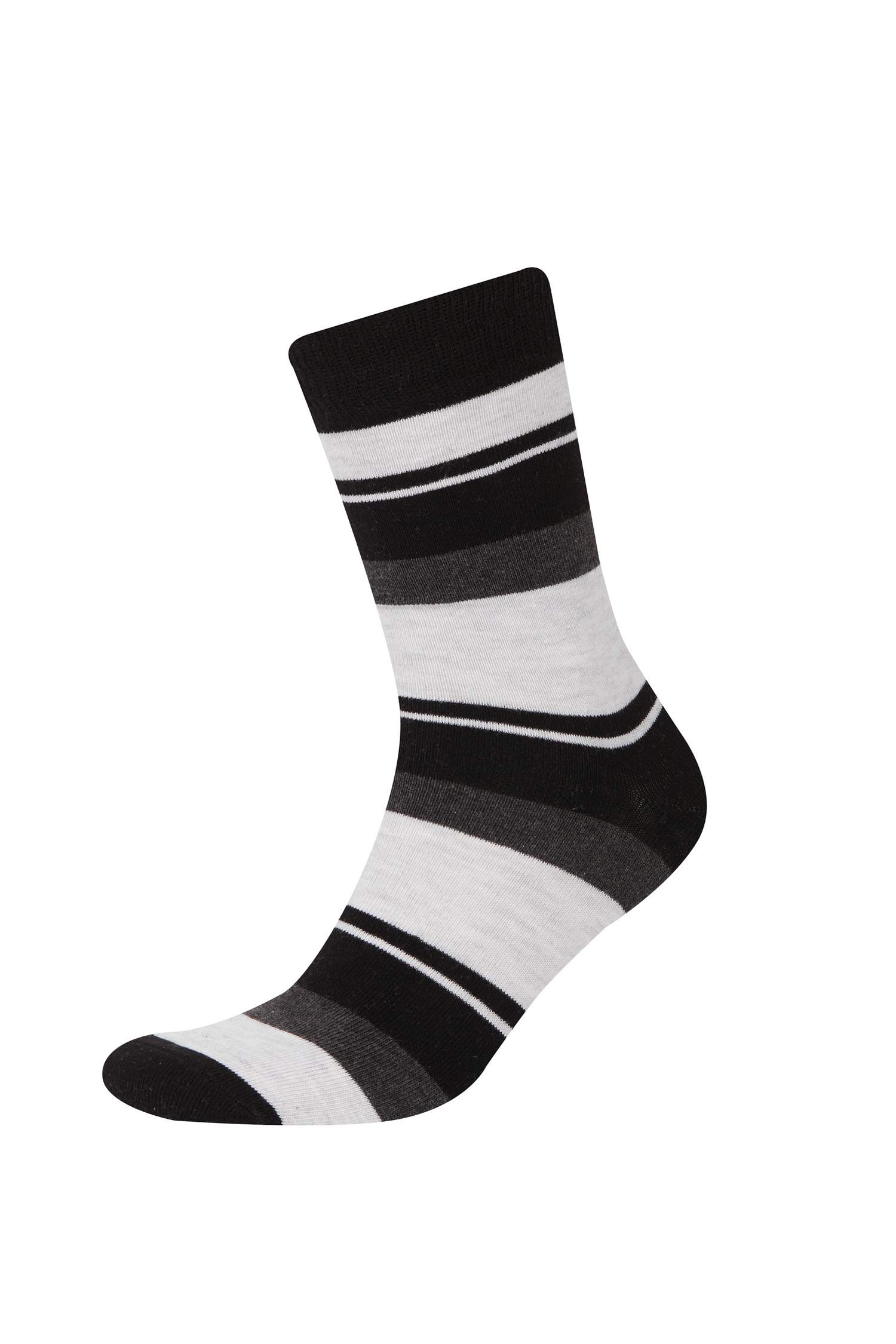 Erkek 5'li Pamuklu Uzun Çorap