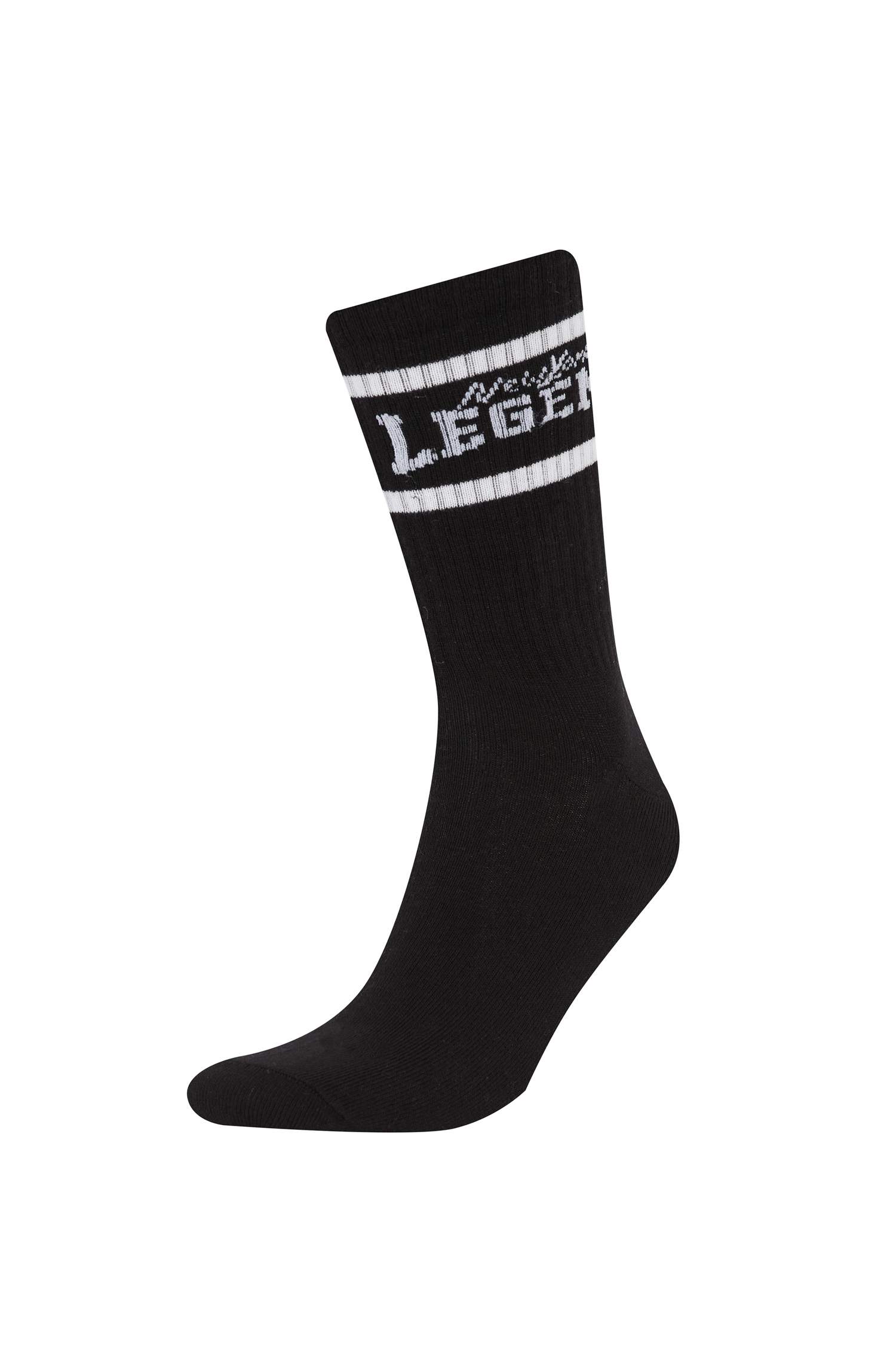 Erkek Rahat Lastikli 3'lü Pamuklu Uzun Çorap