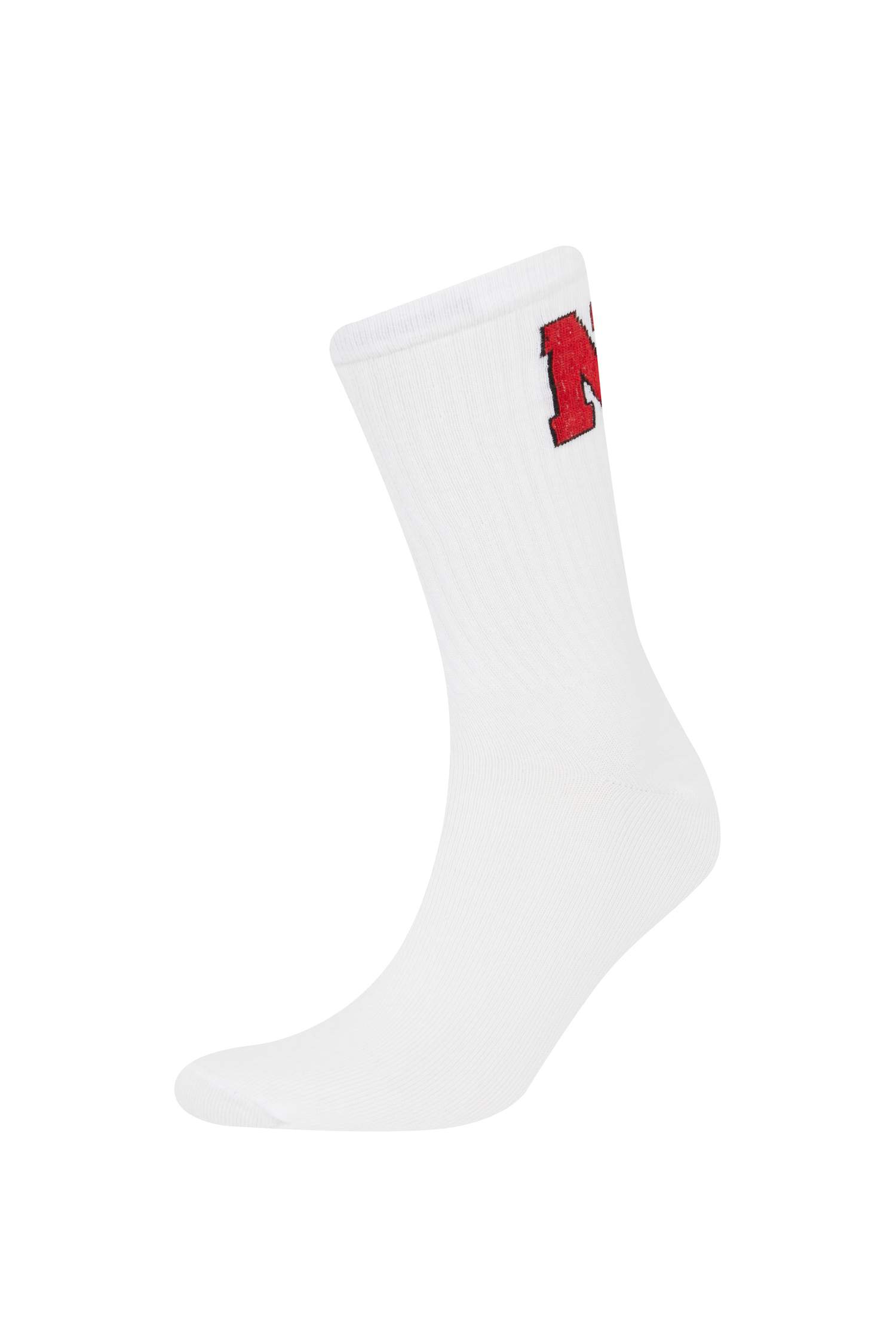 Erkek Rahat Lastikli 3'lü Pamuklu Uzun Çorap