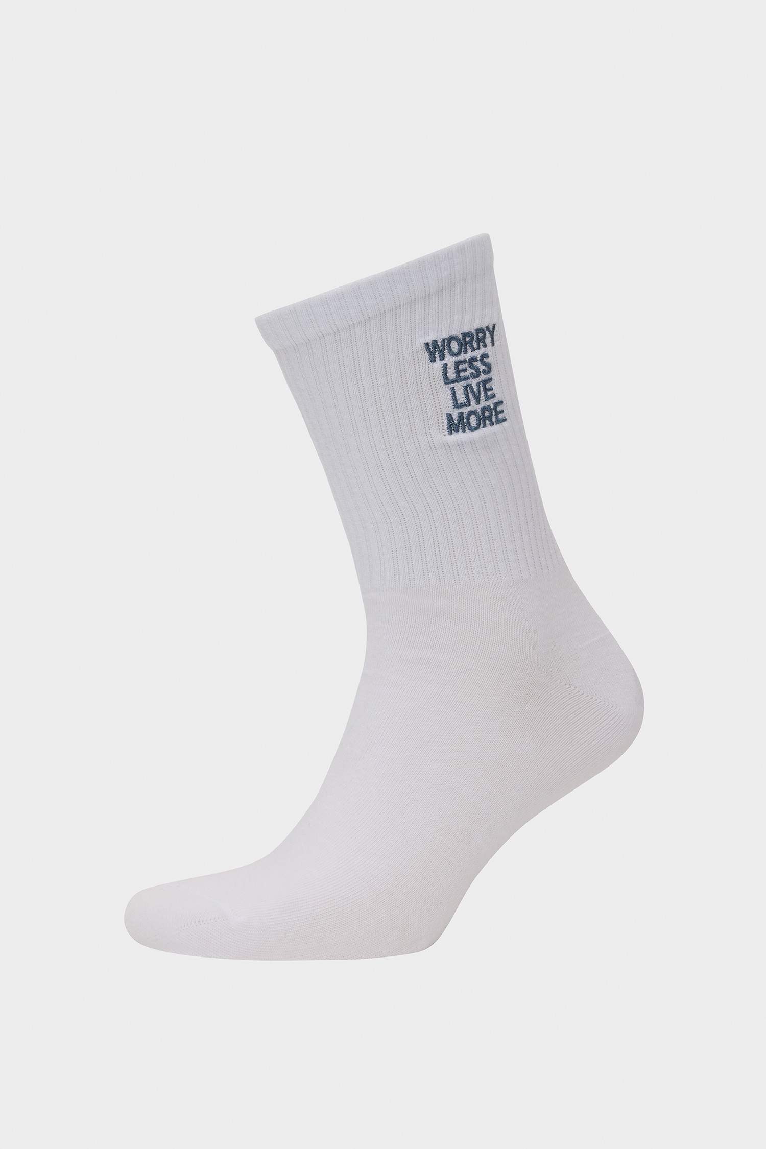 Erkek Rahat Lastikli 3'lü Pamuklu Uzun Çorap