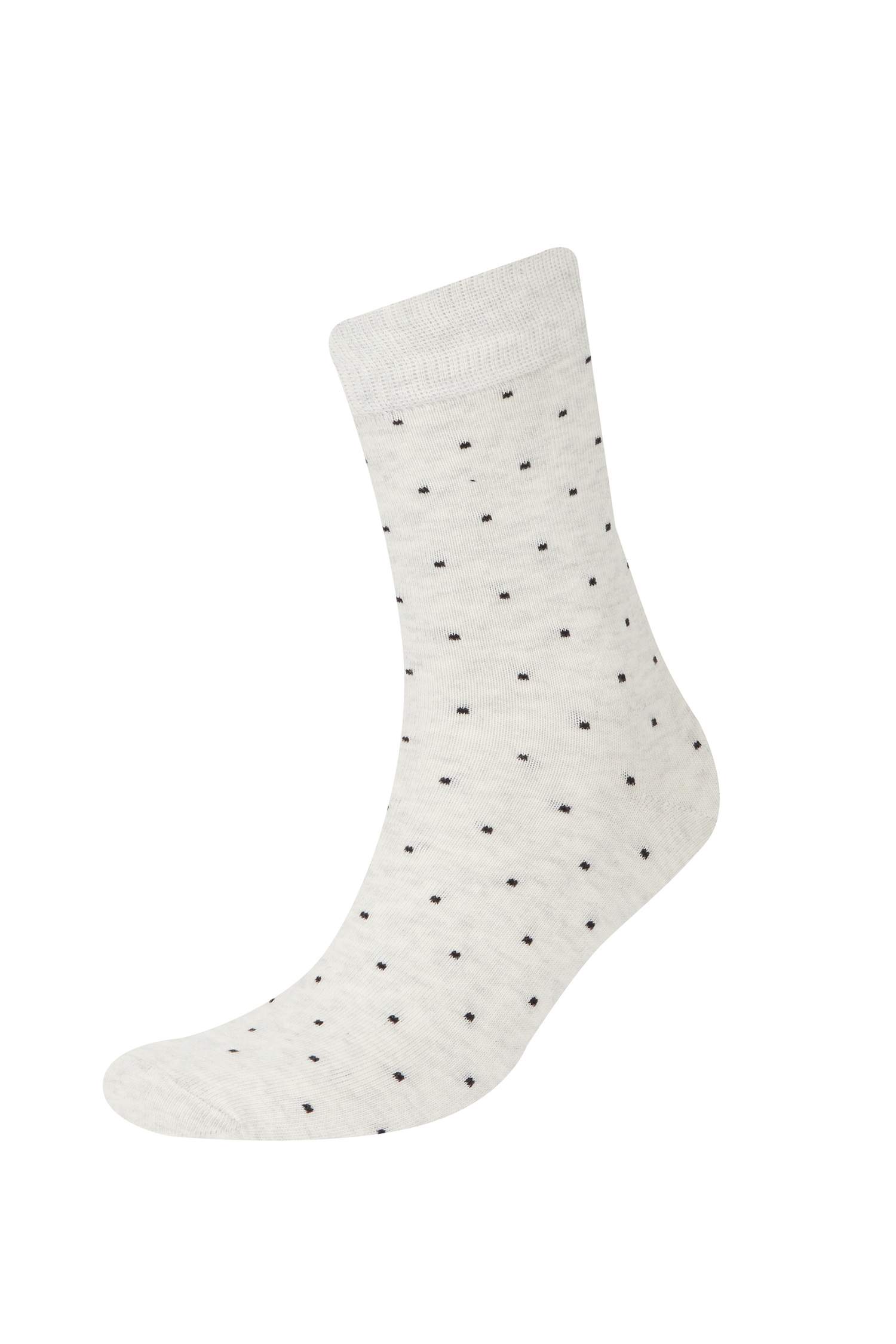 Man 5 Piece Cotton Long Socks