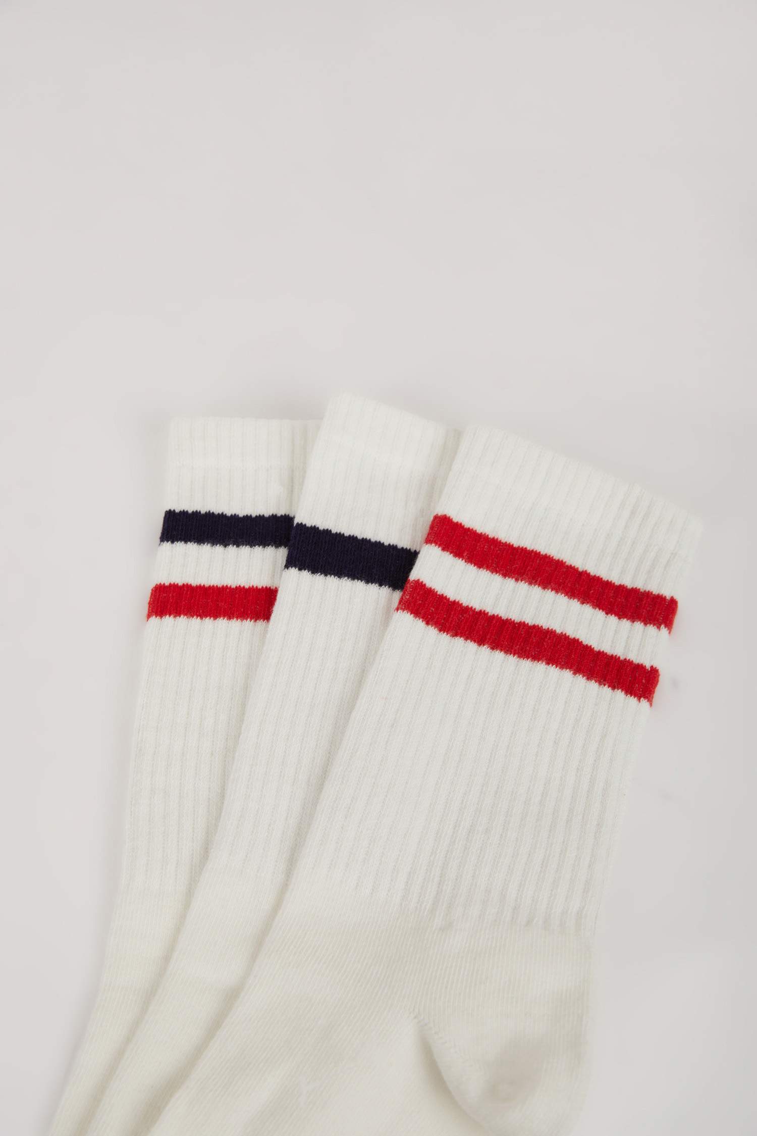 Erkek 3'lü Pamuklu Uzun Çorap