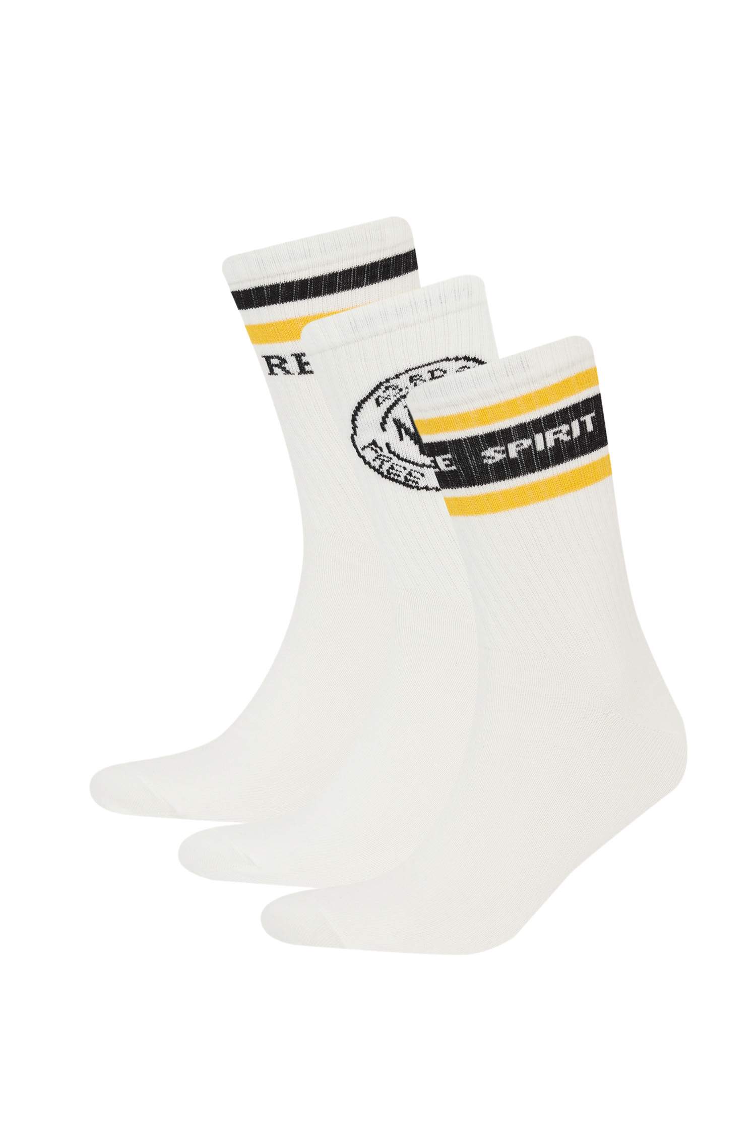 Boy Comfortable Elastic 3 Piece Cotton Long Socks