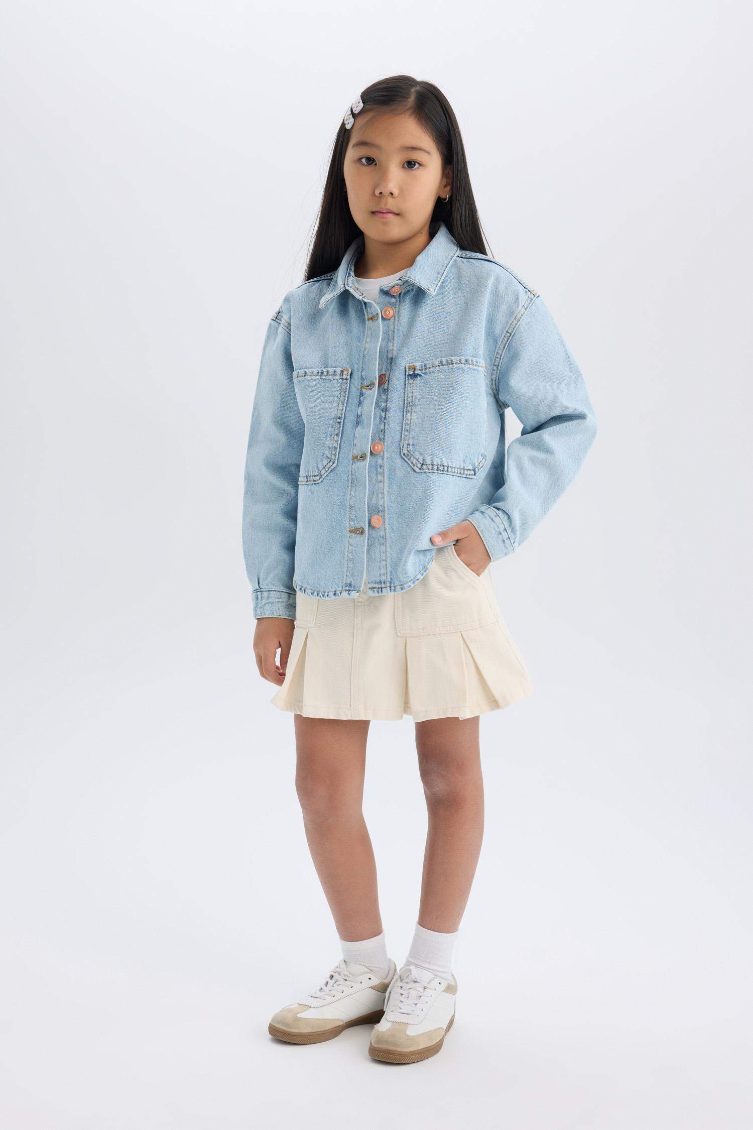 Girl Cotton Denim Jacket