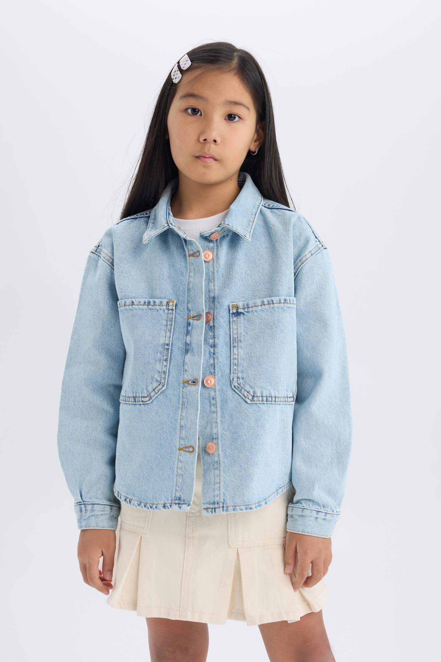 Girl Cotton Denim Jacket