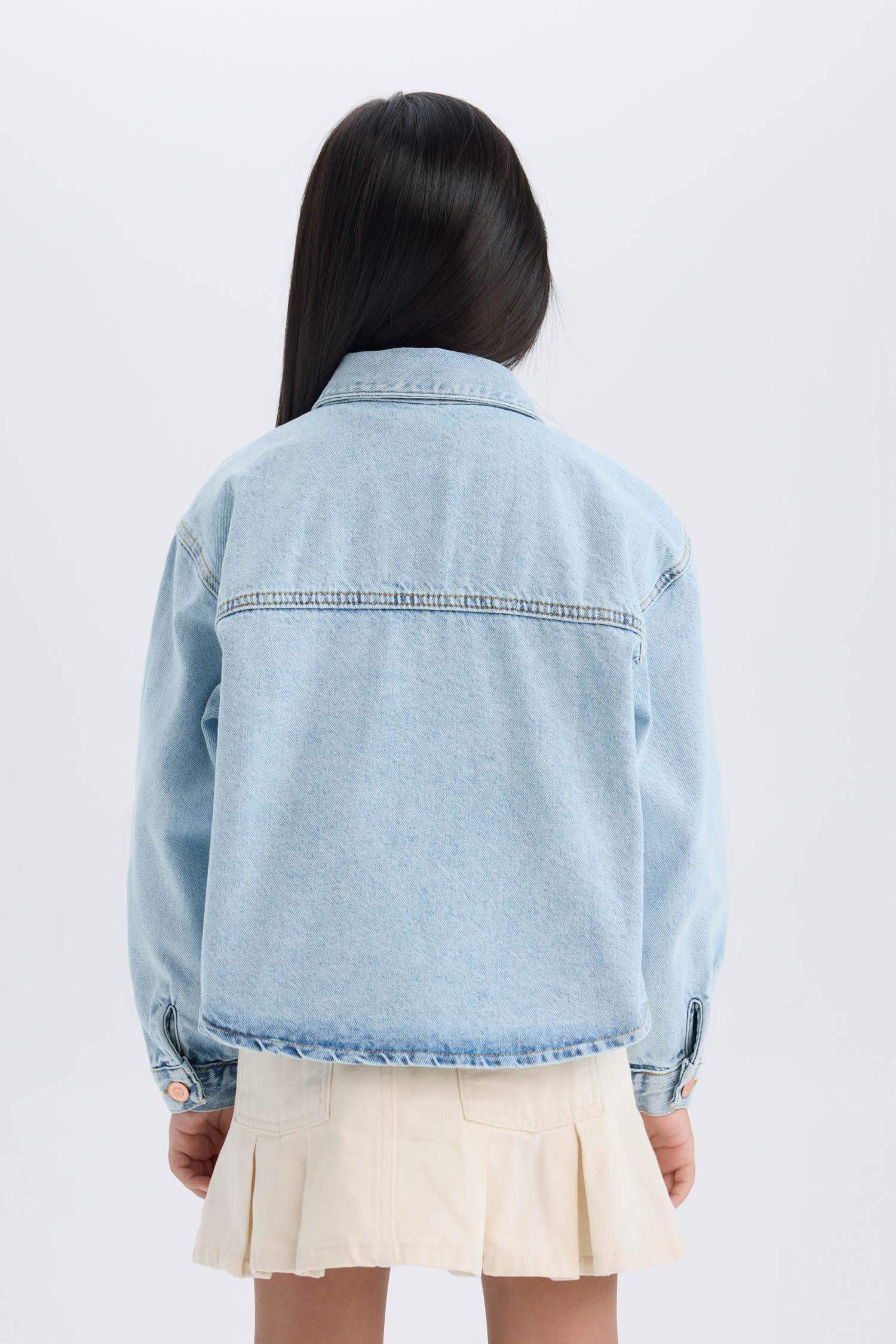 Girl Cotton Denim Jacket