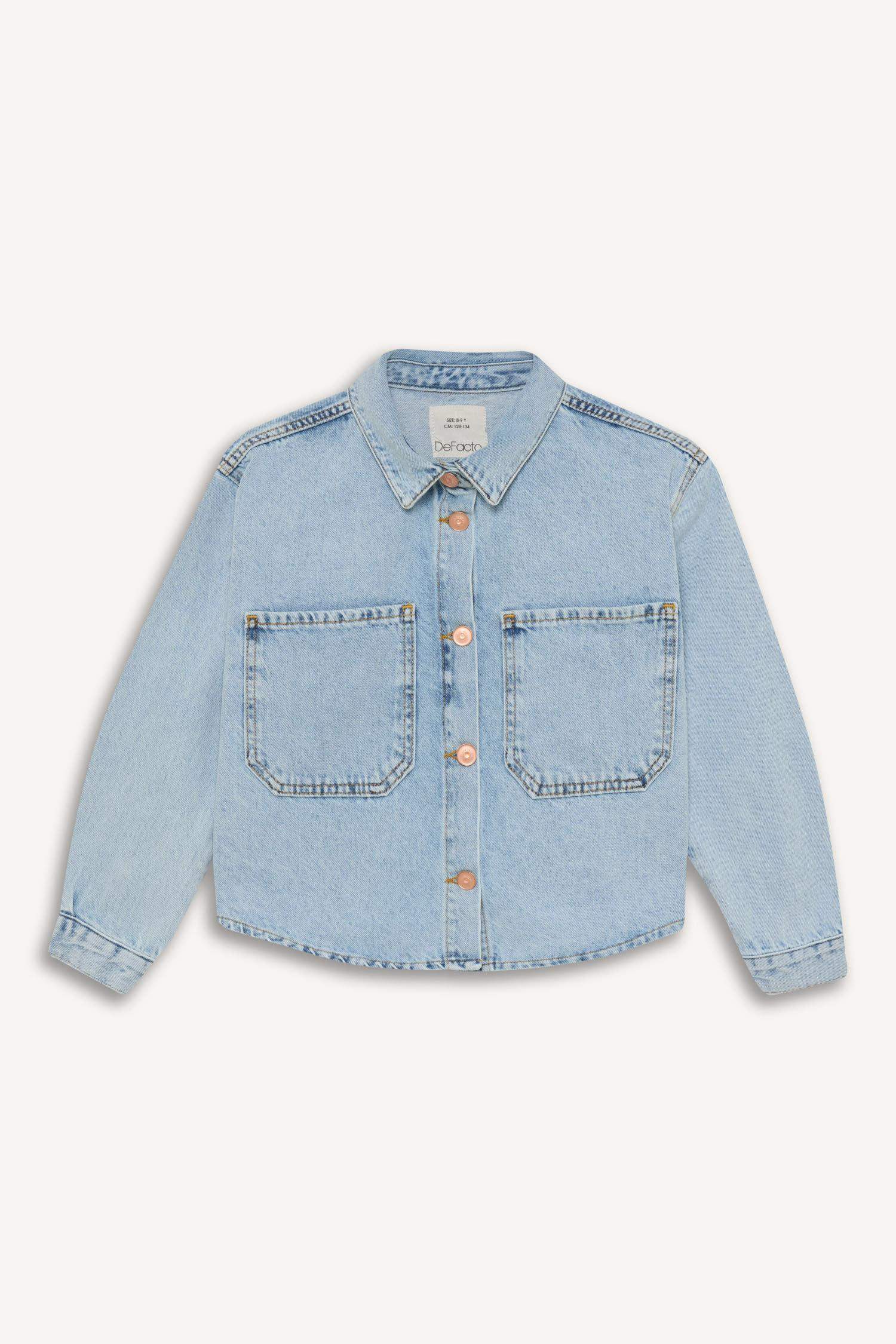 Girl Cotton Denim Jacket