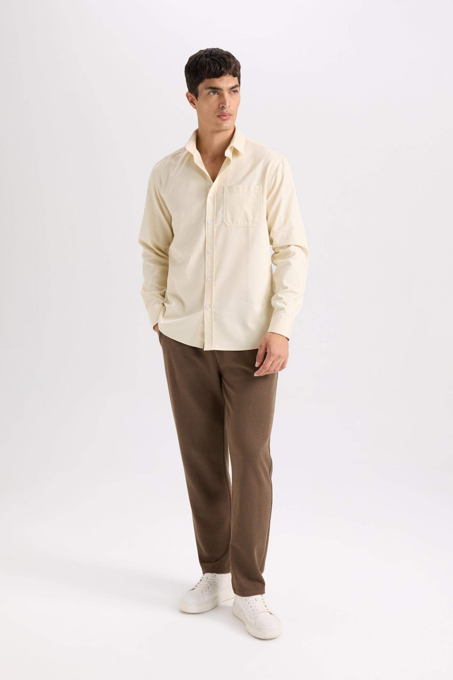 Regular Fit Eşofman Altı Beli Bağcıklı Cep Detaylı Düz Paça