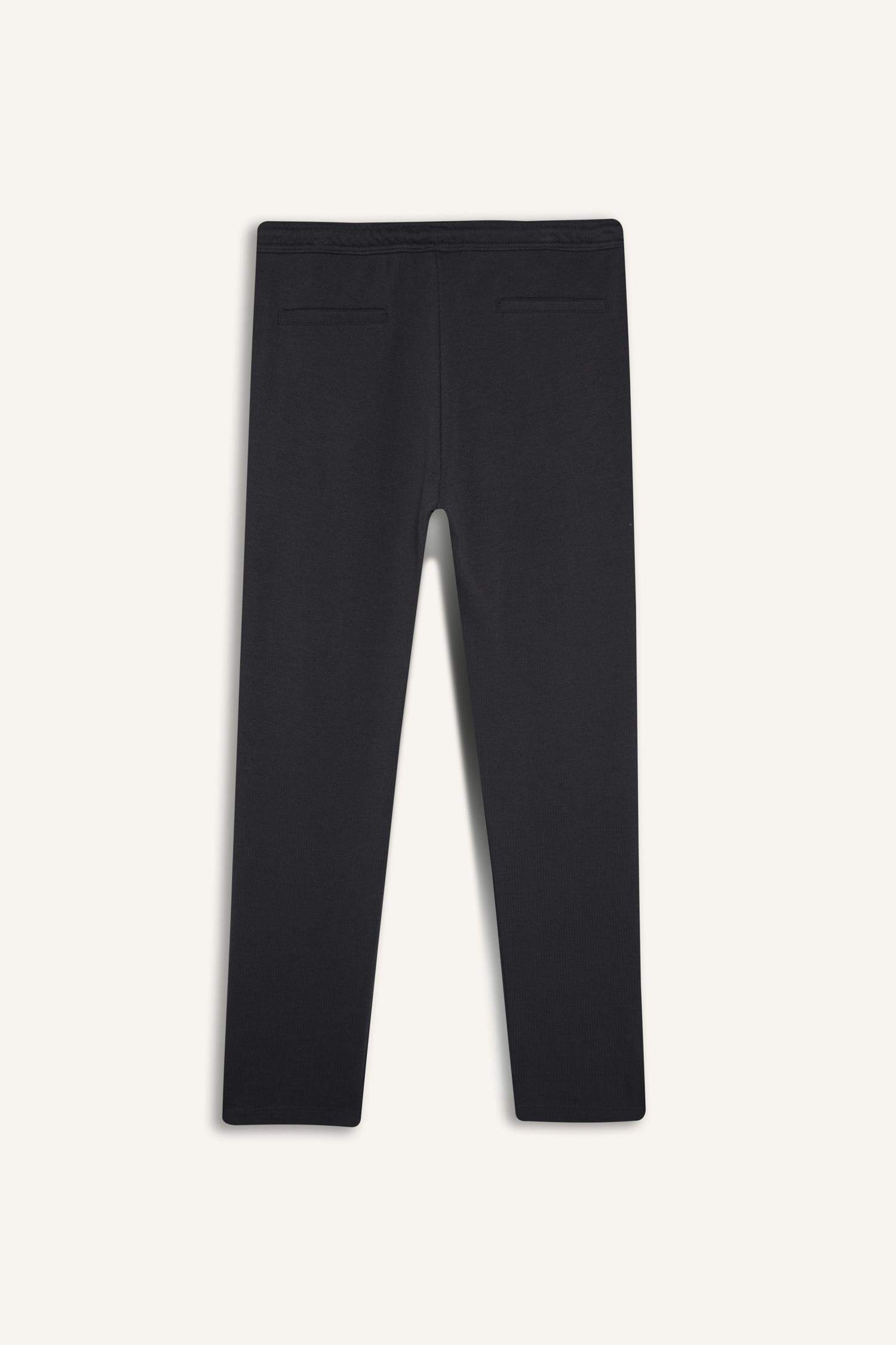 Regular Fit Tied Waist Straight Leg Sweatpants