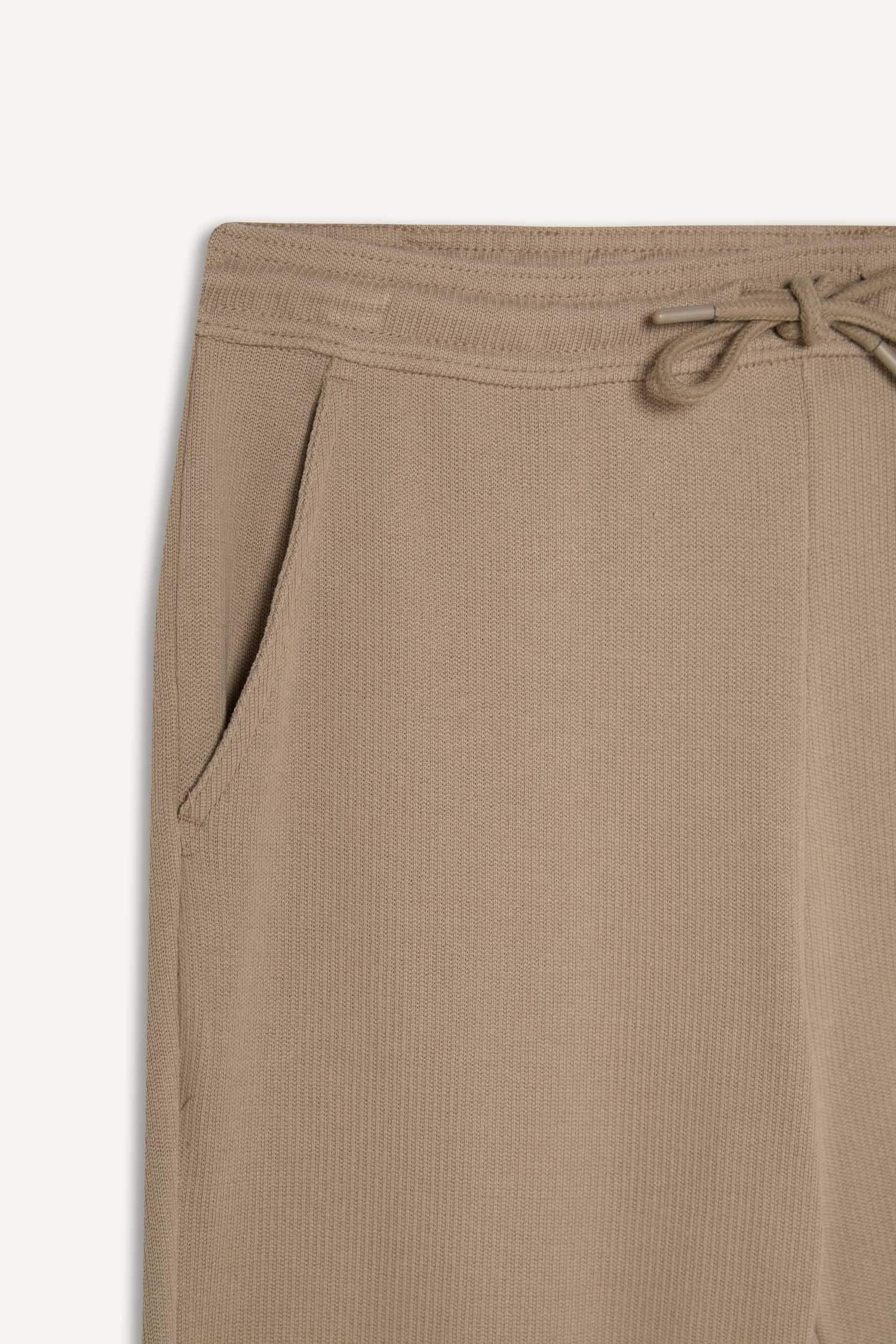 Regular Fit Eşofman Altı Beli Bağcıklı Cep Detaylı Düz Paça