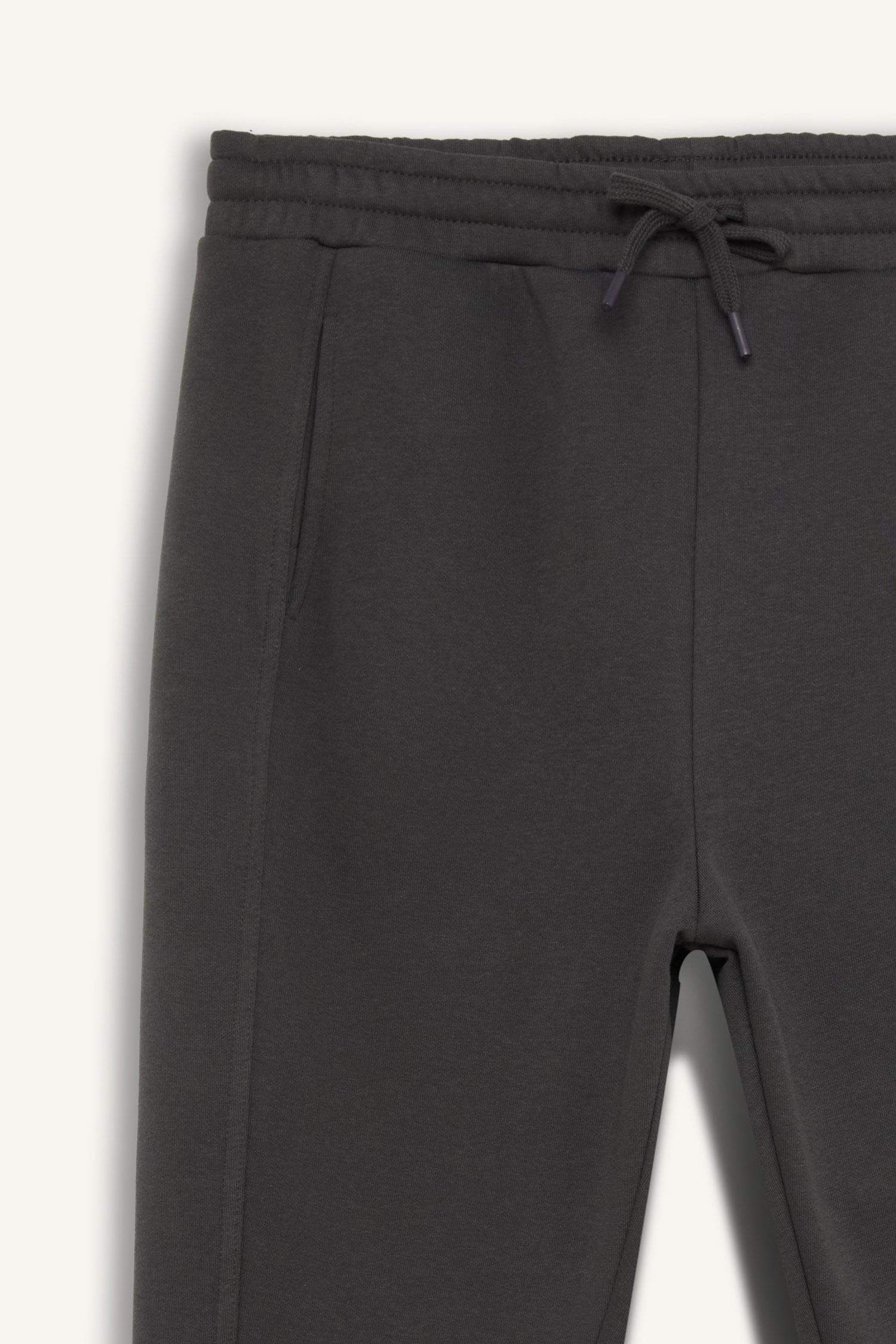 Regular Fit Eşofman Altı Beli Lastikli Basic Düz Cepli Düz Paça