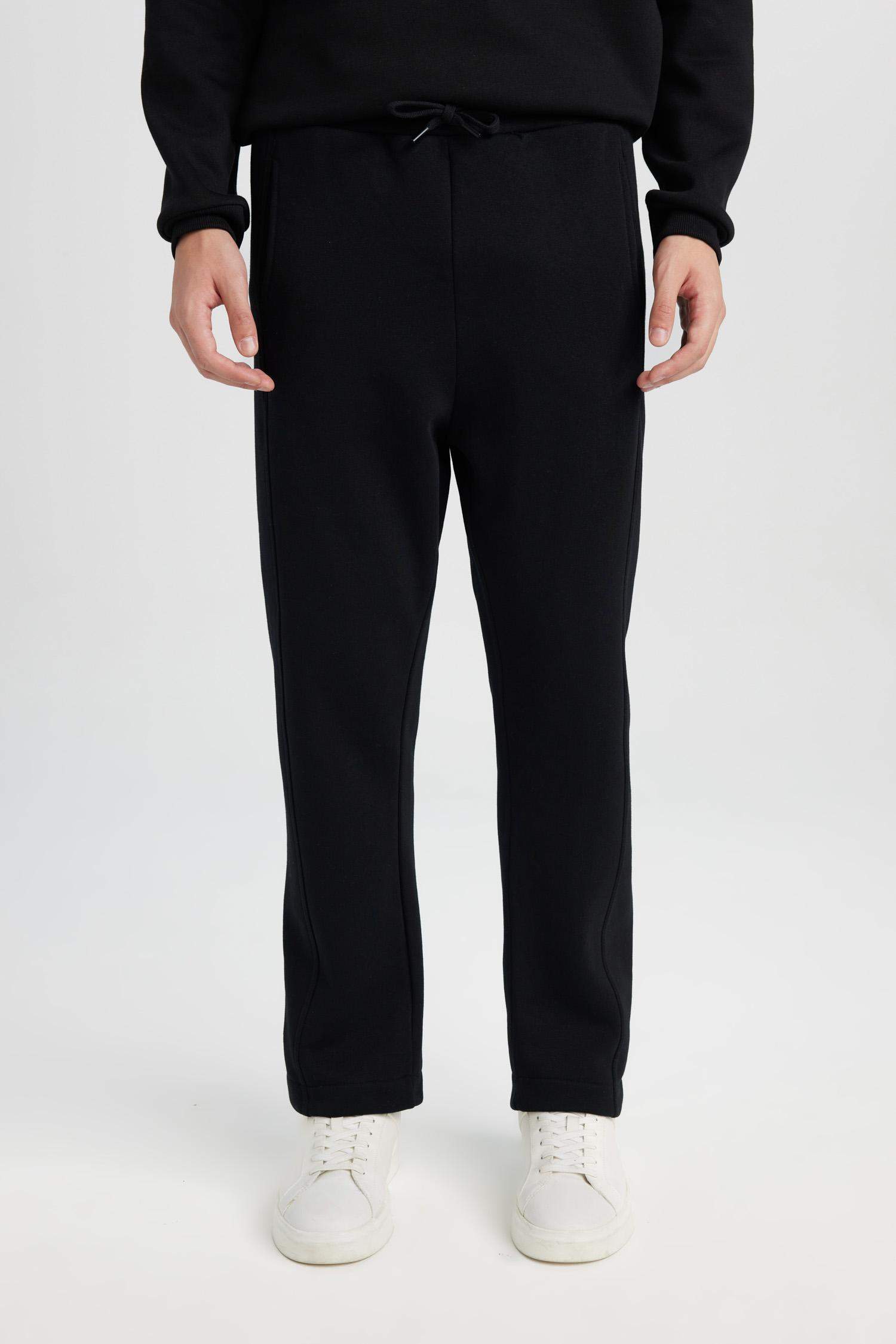 Regular Fit Eşofman Altı Beli Lastikli Basic Düz Cepli Düz Paça