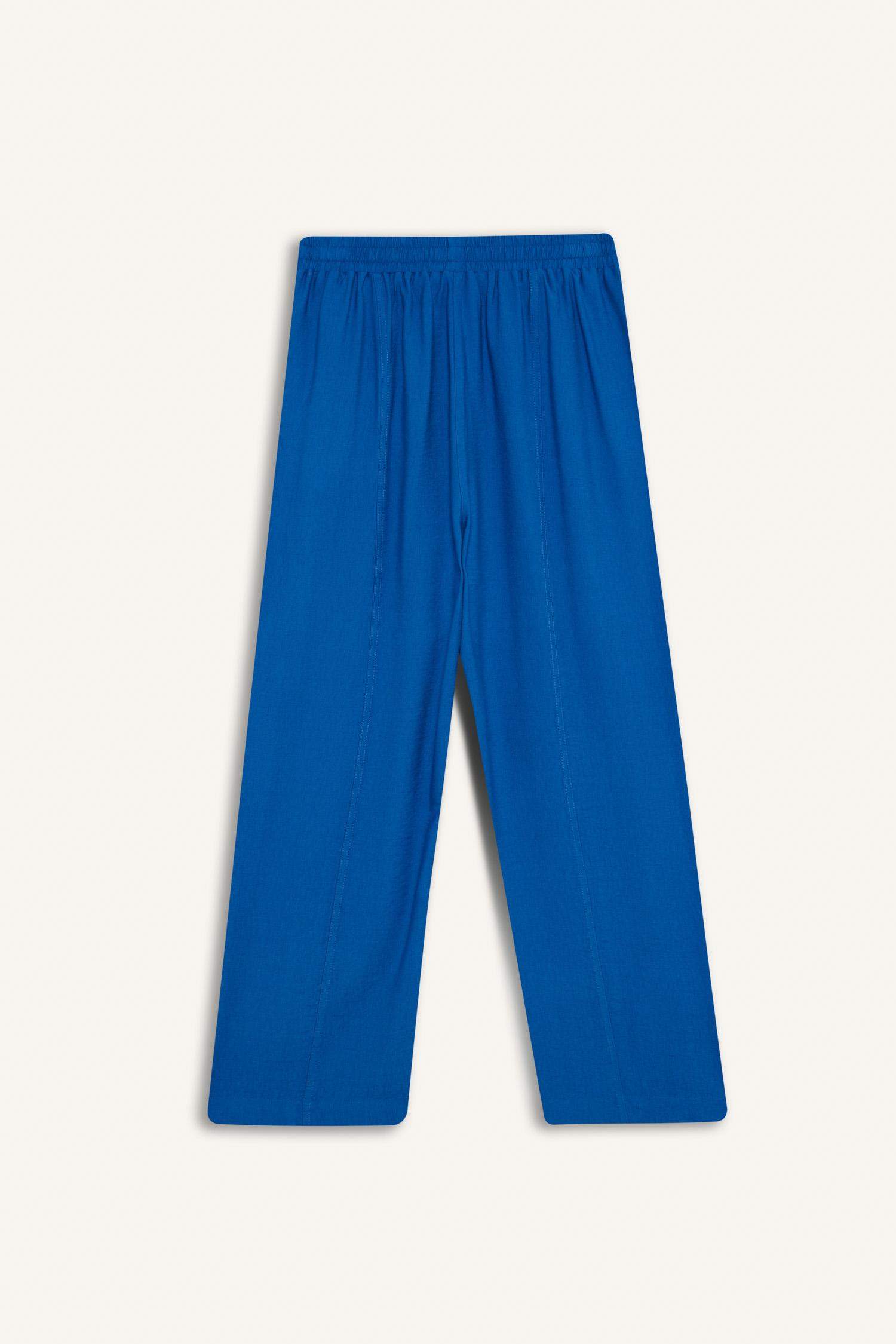 Harem Keten Karışımlı Geniş Paça Pantolon