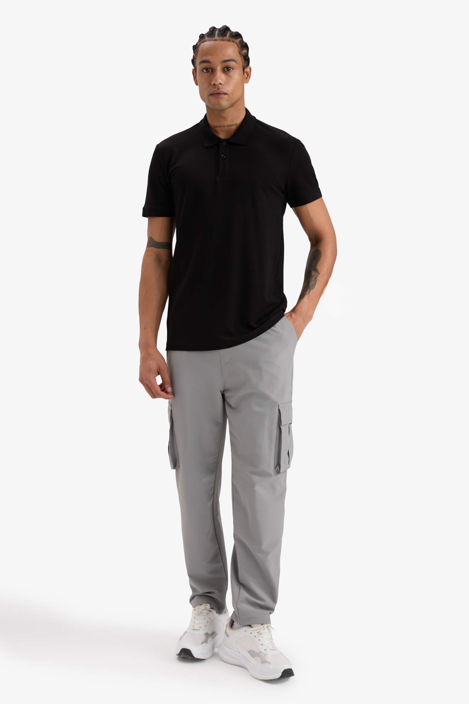 تيشيرت بولو رياضي نص ردن سليم فيت بيكيه من DeFactoFit