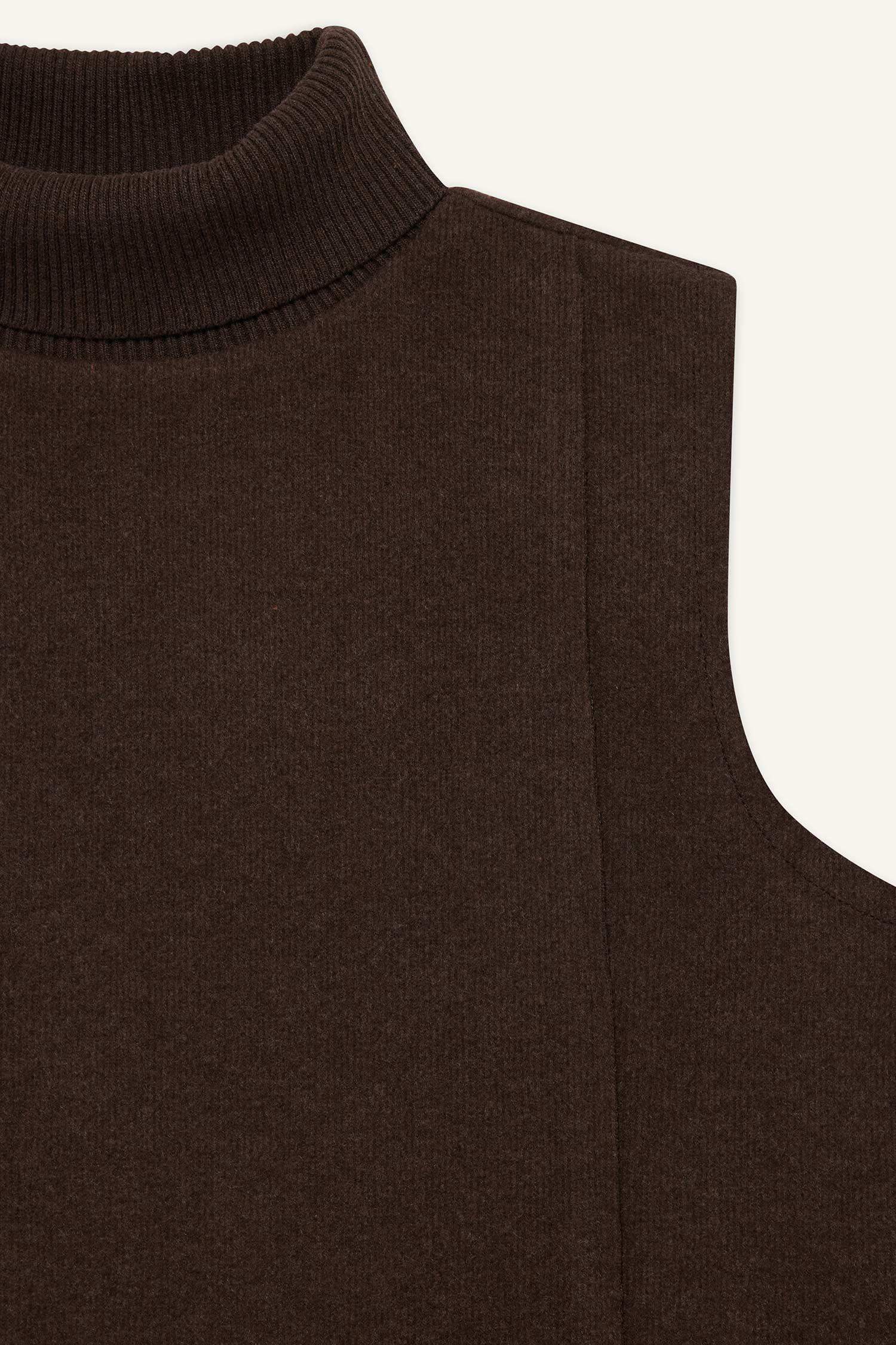 Regular Fit Turtleneck Tank Top