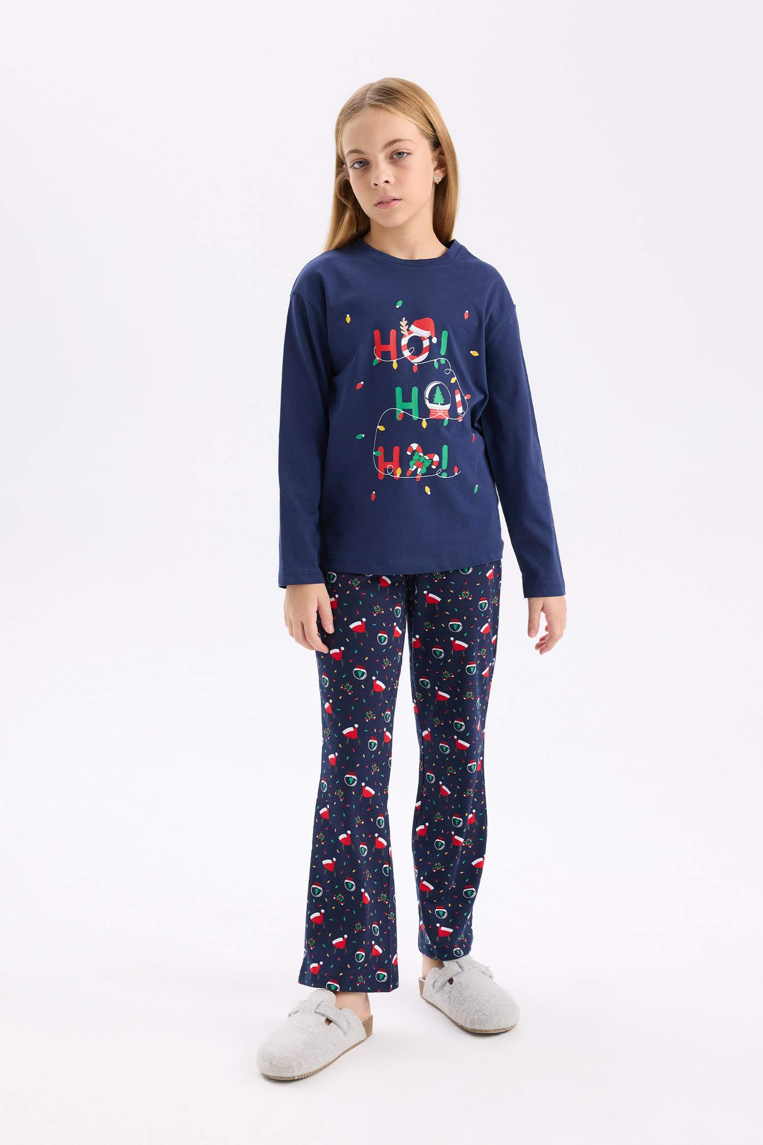 Pyjama de Noël Top à manches longues et Bas long pour Fille