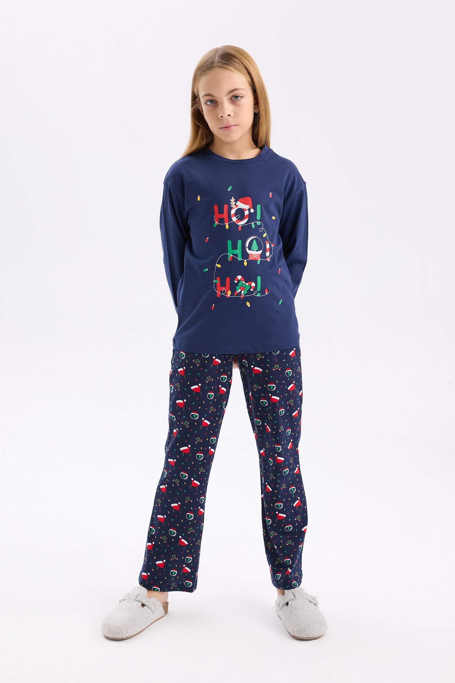 Pyjama de Noël Top à manches longues et Bas long pour Fille