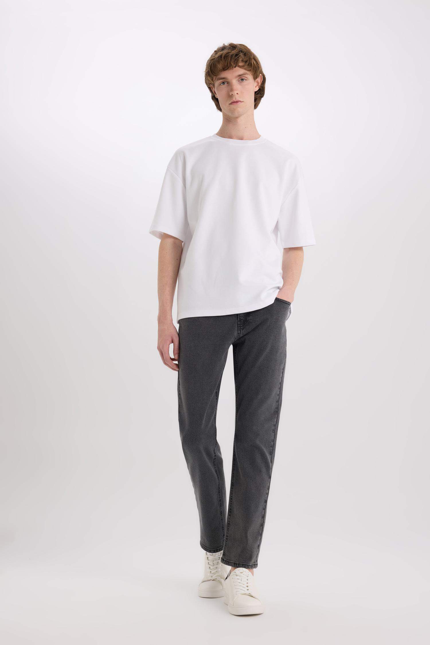 Sergio Regular Fit Regular Hem Denim Trousers