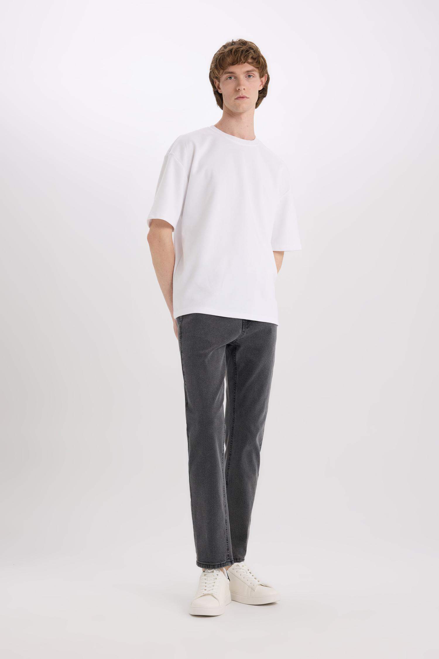 Sergio Regular Fit Regular Hem Denim Trousers