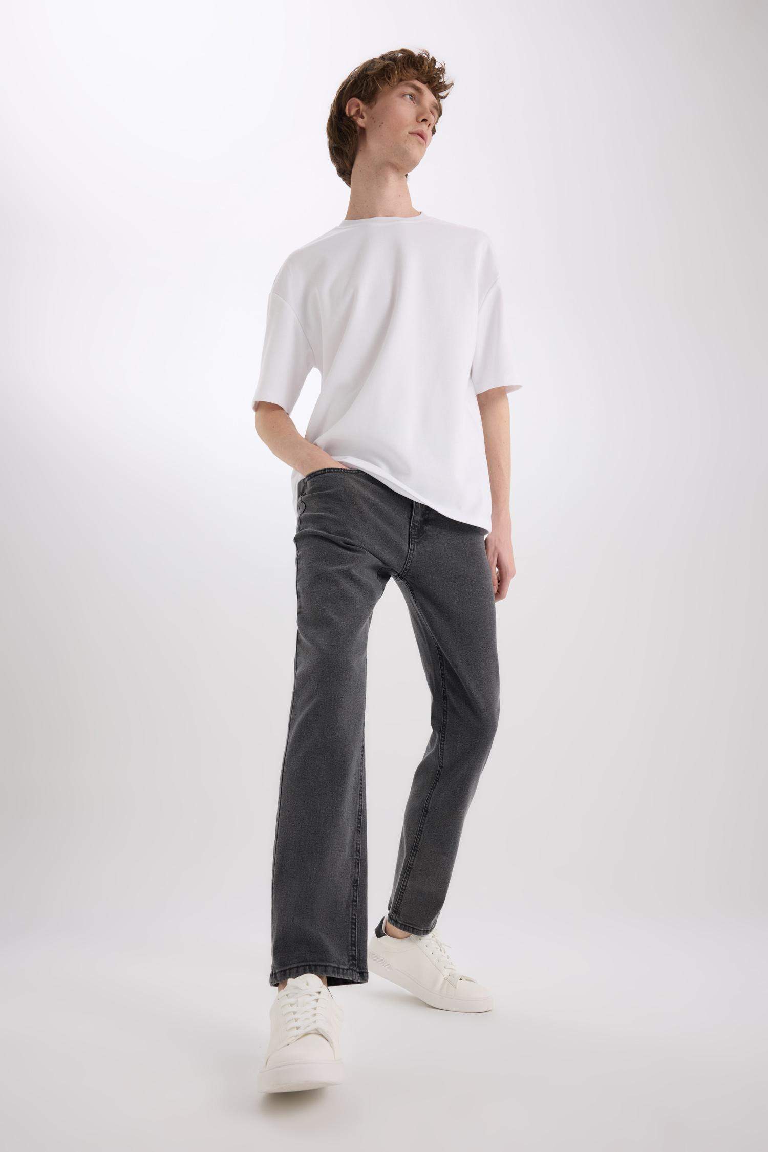 Sergio Regular Fit Regular Hem Denim Trousers