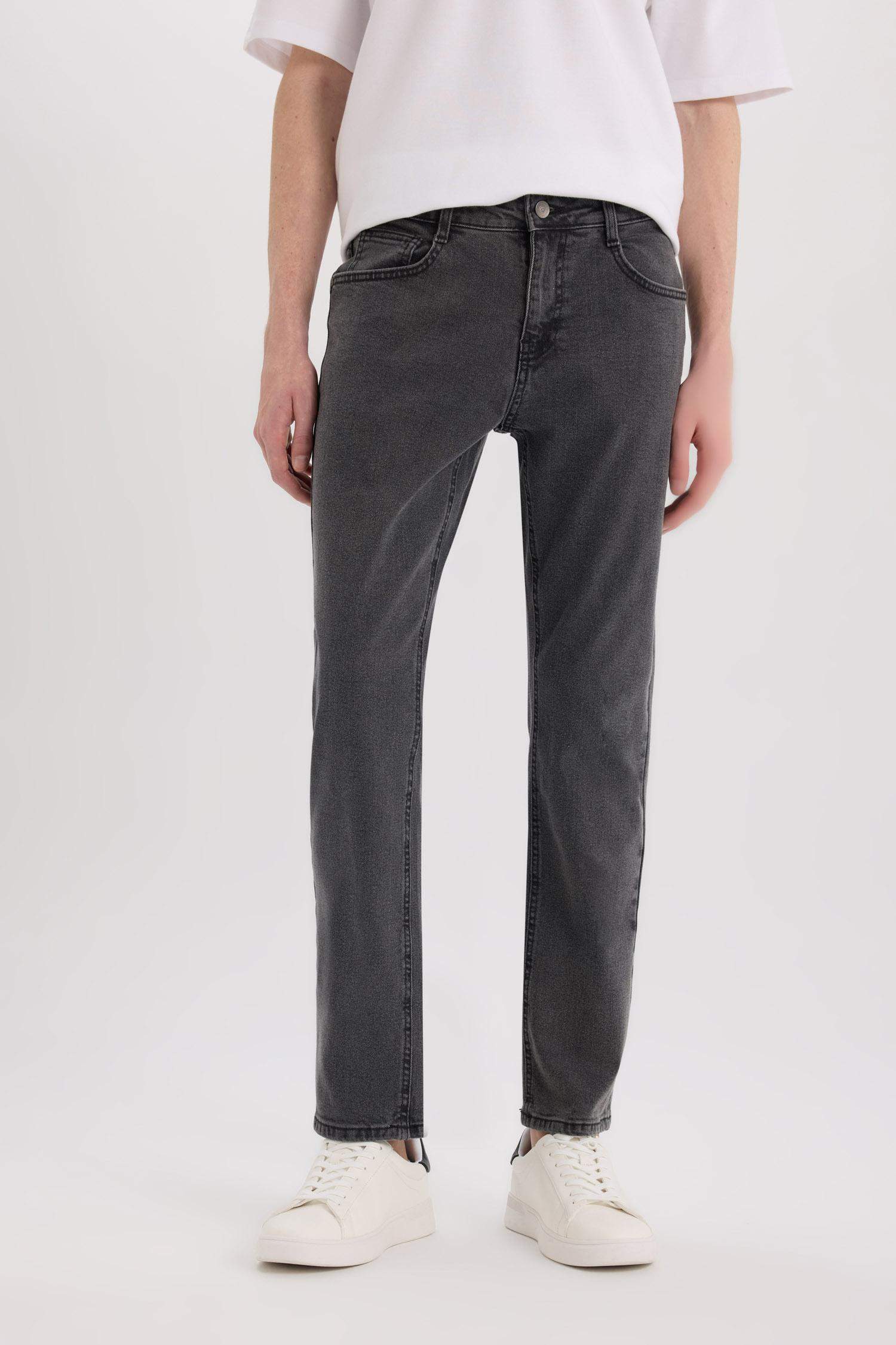 Sergio Regular Fit Regular Hem Denim Trousers