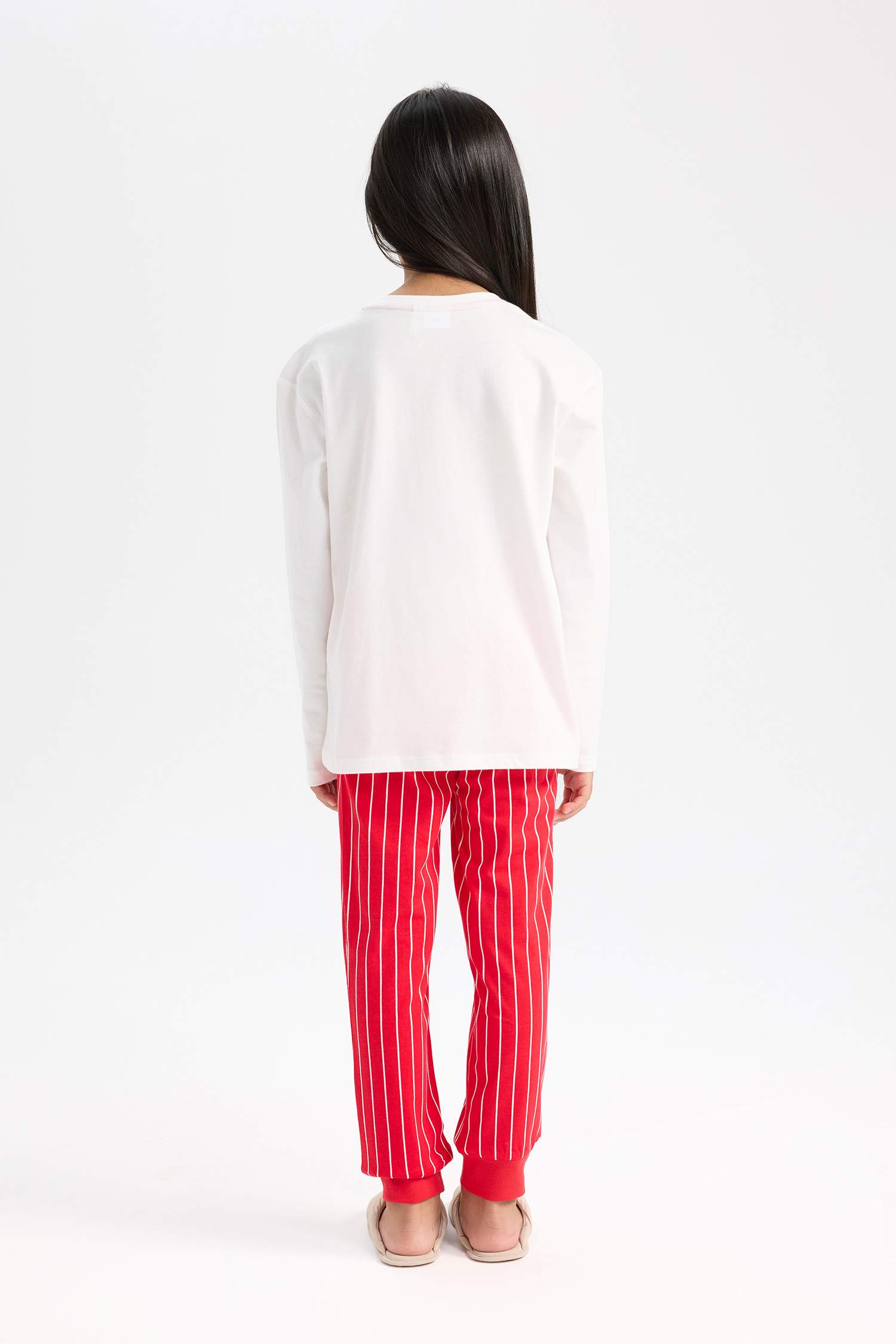 Ensemble Pyjama pour Fille: haut à manches longues et bas long avec taille élastique