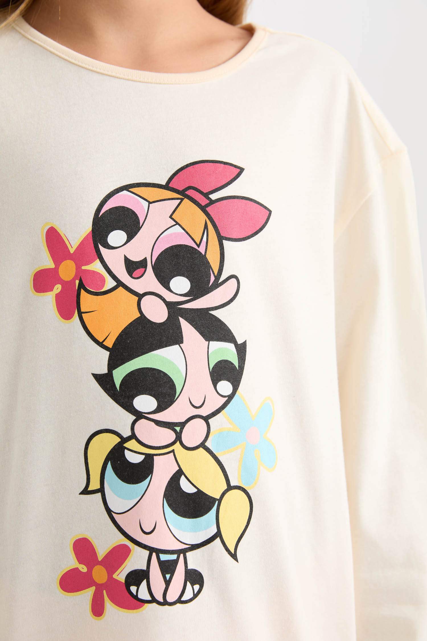 Ensemble Pyjama Powerpuff Girls en tricot à coupe régulière