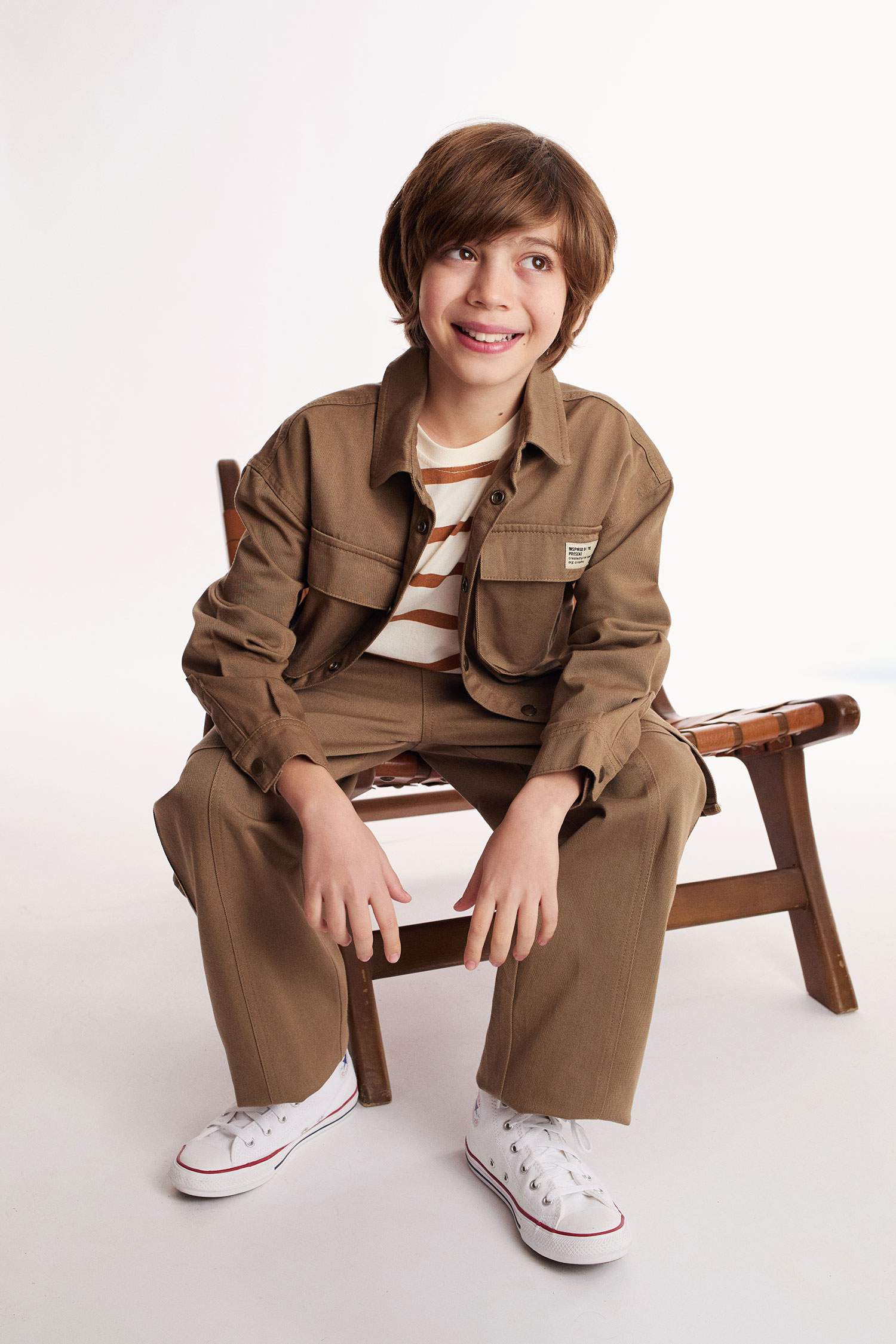 قميص بولو اولادي كم طويل جبردين اوفر سايز