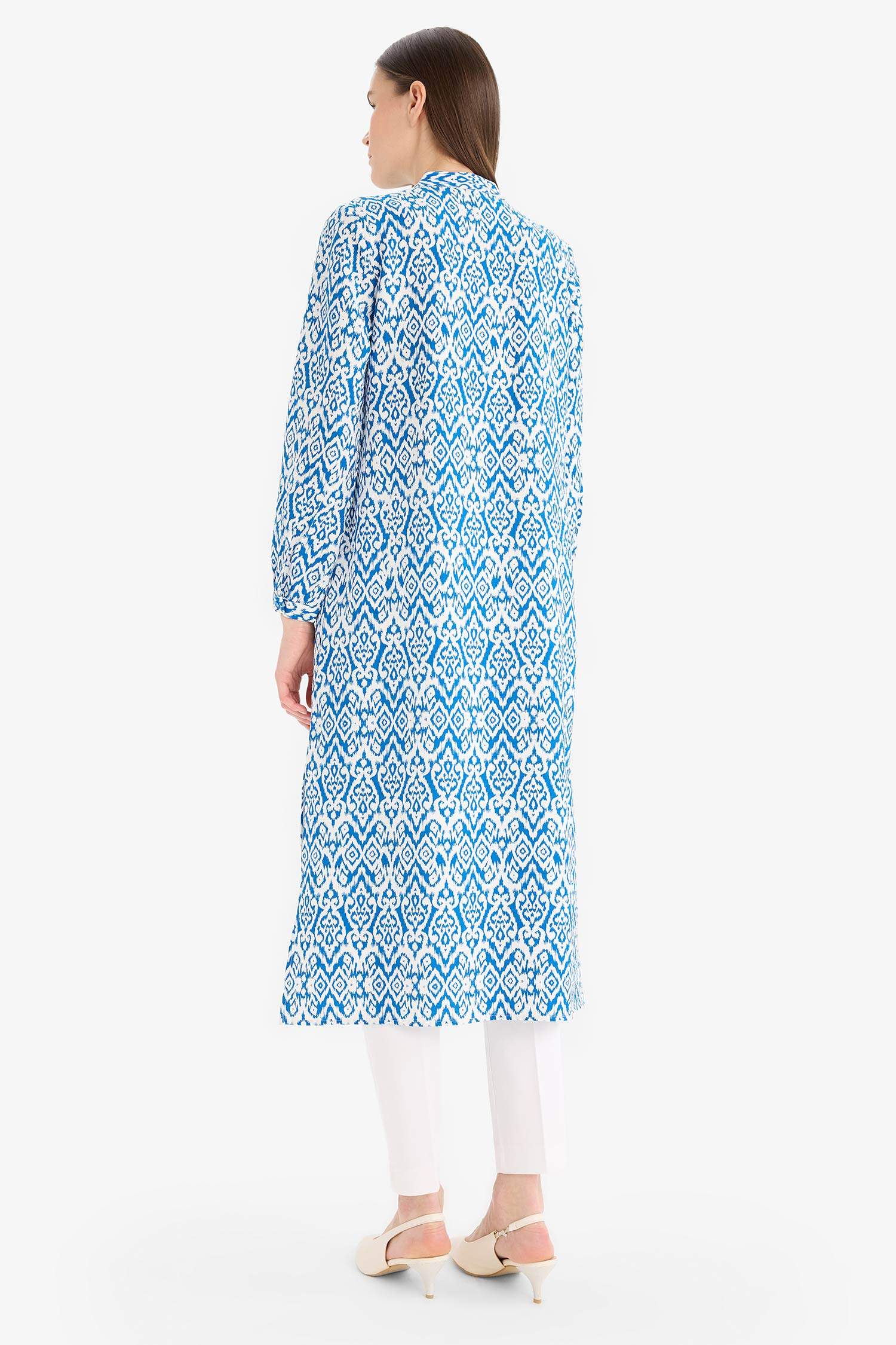 Regular Fit Printed Long Sleeve Tunic