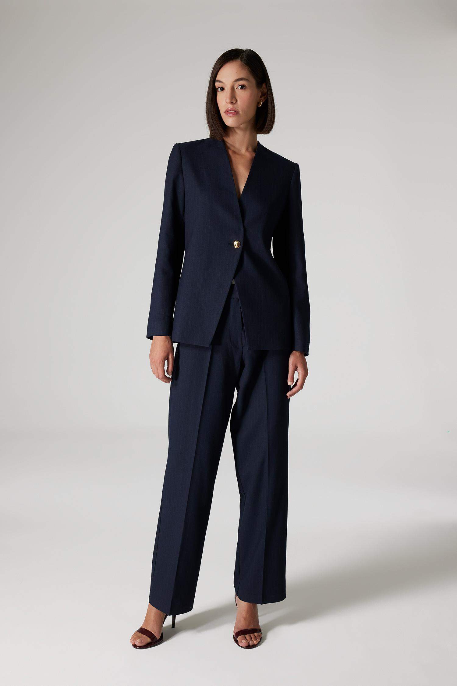 Sorbe x DeFacto Regular Fit V Neck Buttoned Blazer Jacket