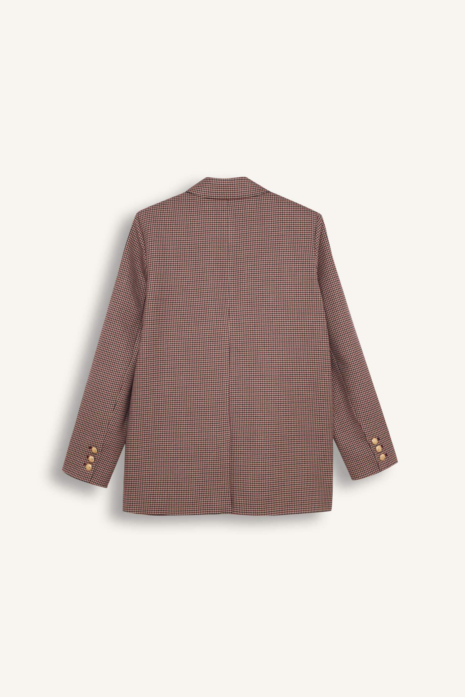 Sorbe x DeFacto Regular Fit Ceket Yaka Desenli Düğmeli Blazer Ceket