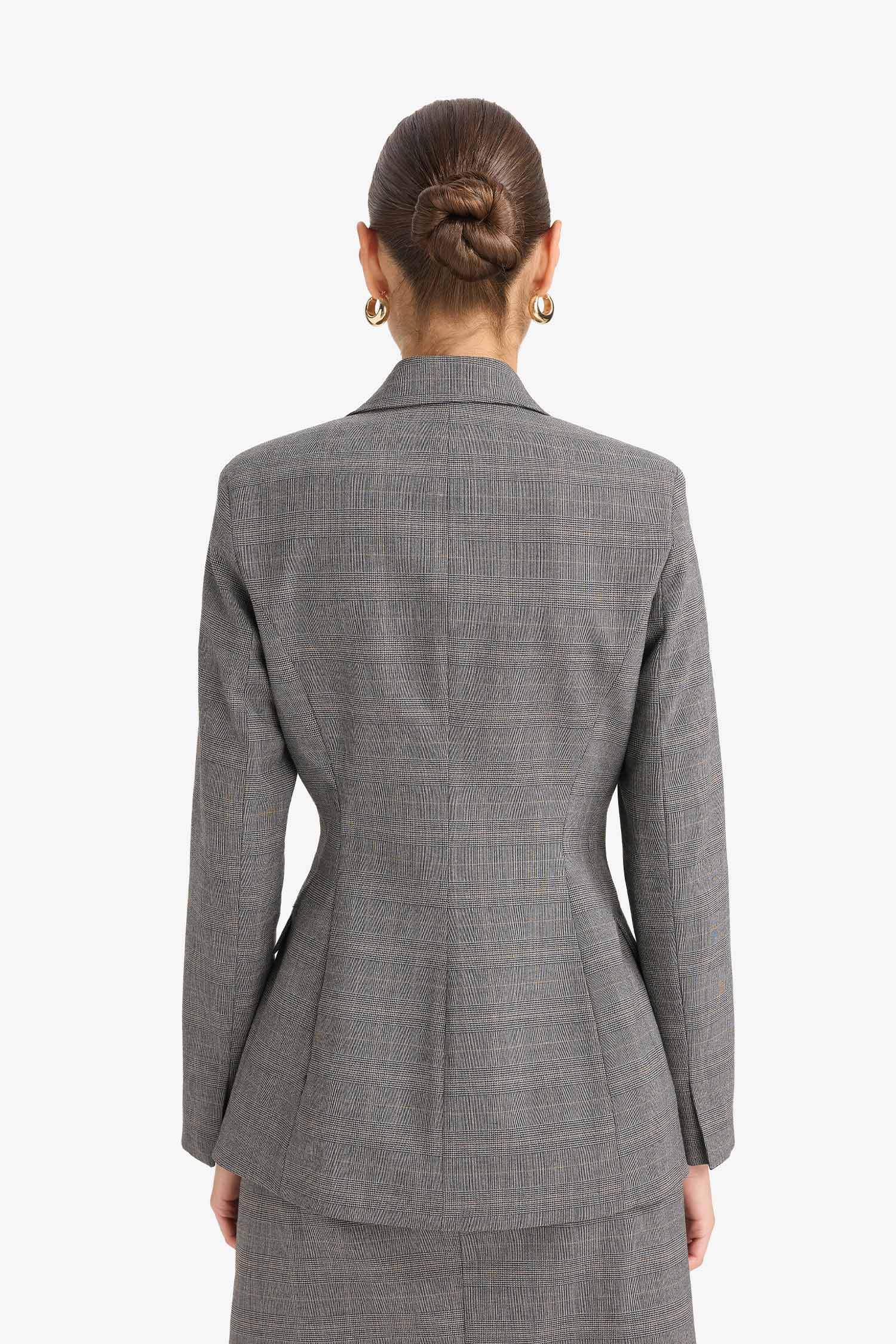 Slim Fit Jacket Collar Blazer