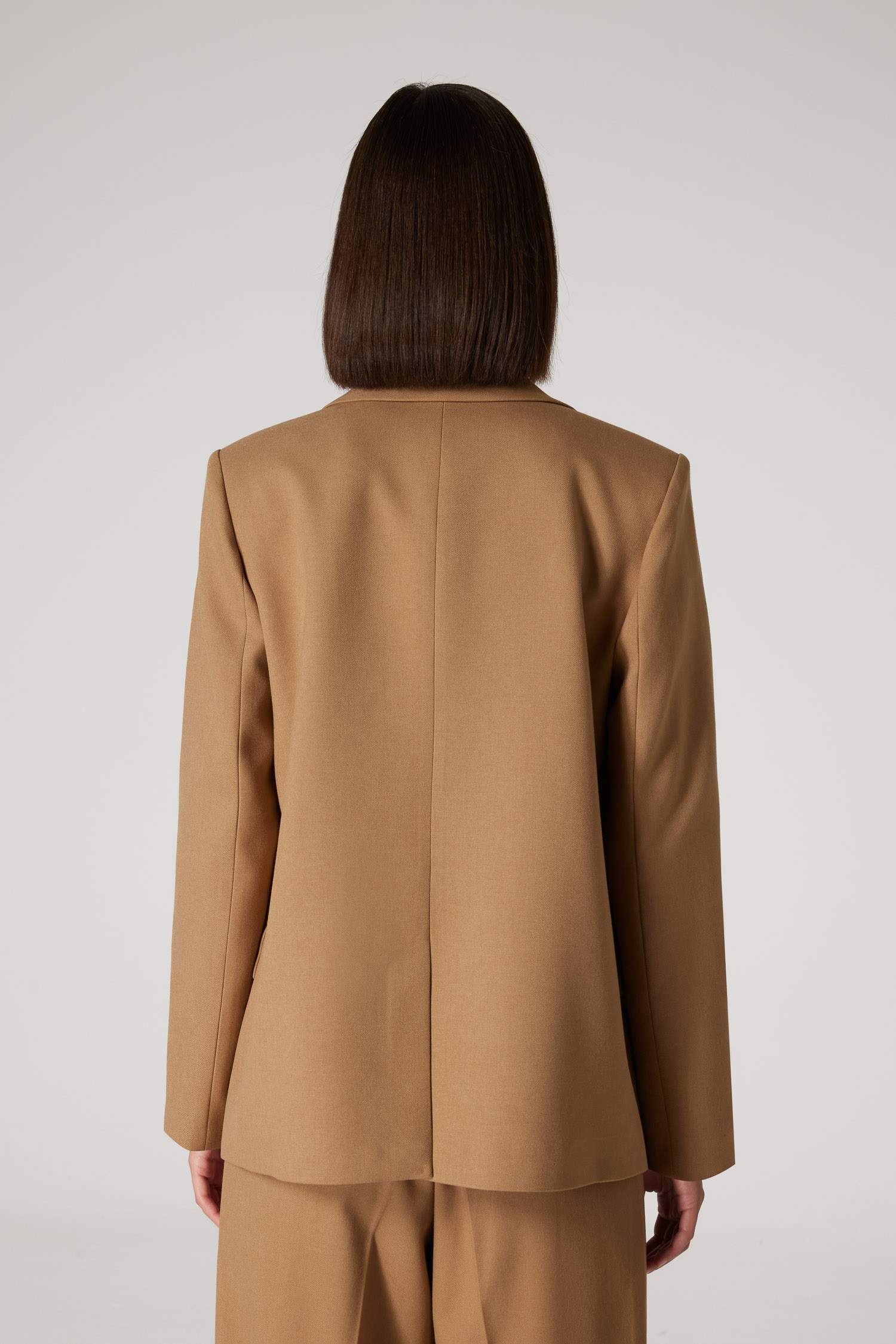 Veste Blazer Oversize à Manches Longues et à boutons