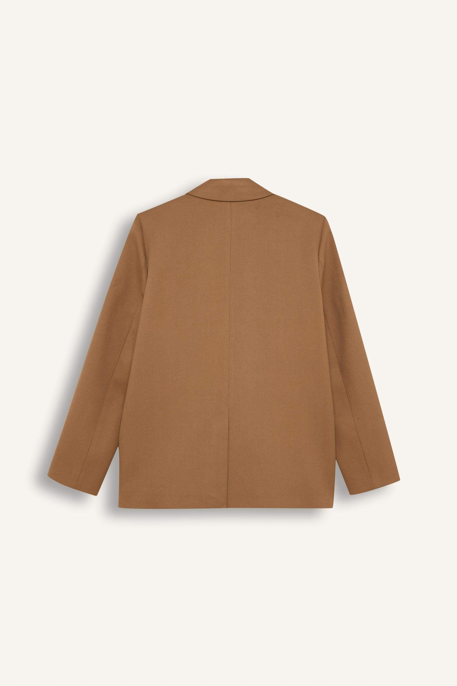 Veste Blazer Oversize à Manches Longues et à boutons