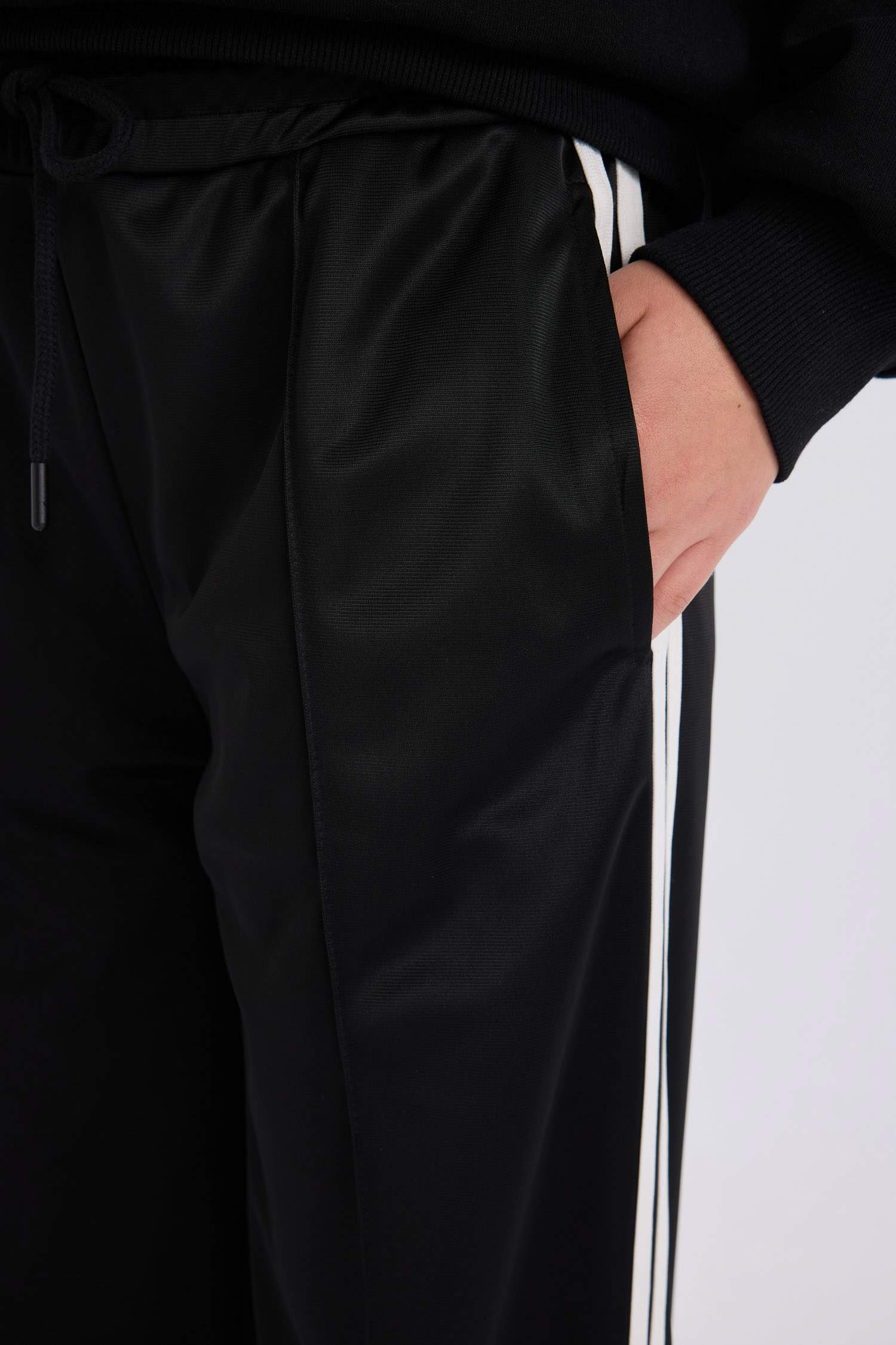 Wide Leg Geniş Paça Beli Lastikli Cepli Uzun Boy Eşofman Altı